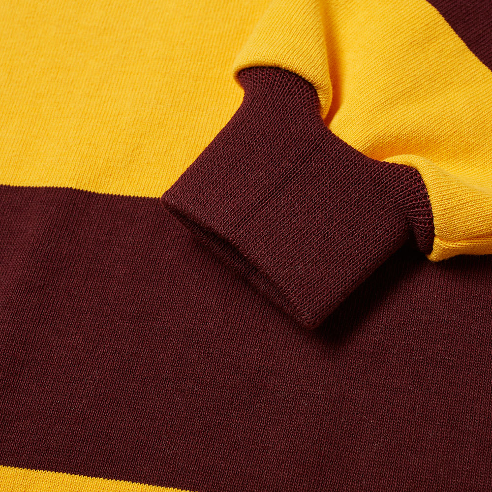 Battenwear Stripe Pocket Rugby Shirt Maroon & Gold END. (UK)