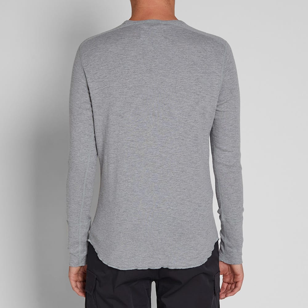 Wings + Horns Long Sleeve Base Tee Heather Grey | END.