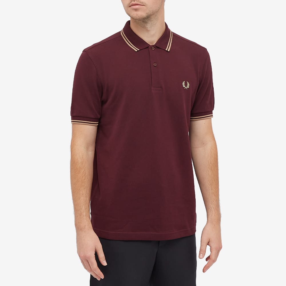 fred perry mahogany polo