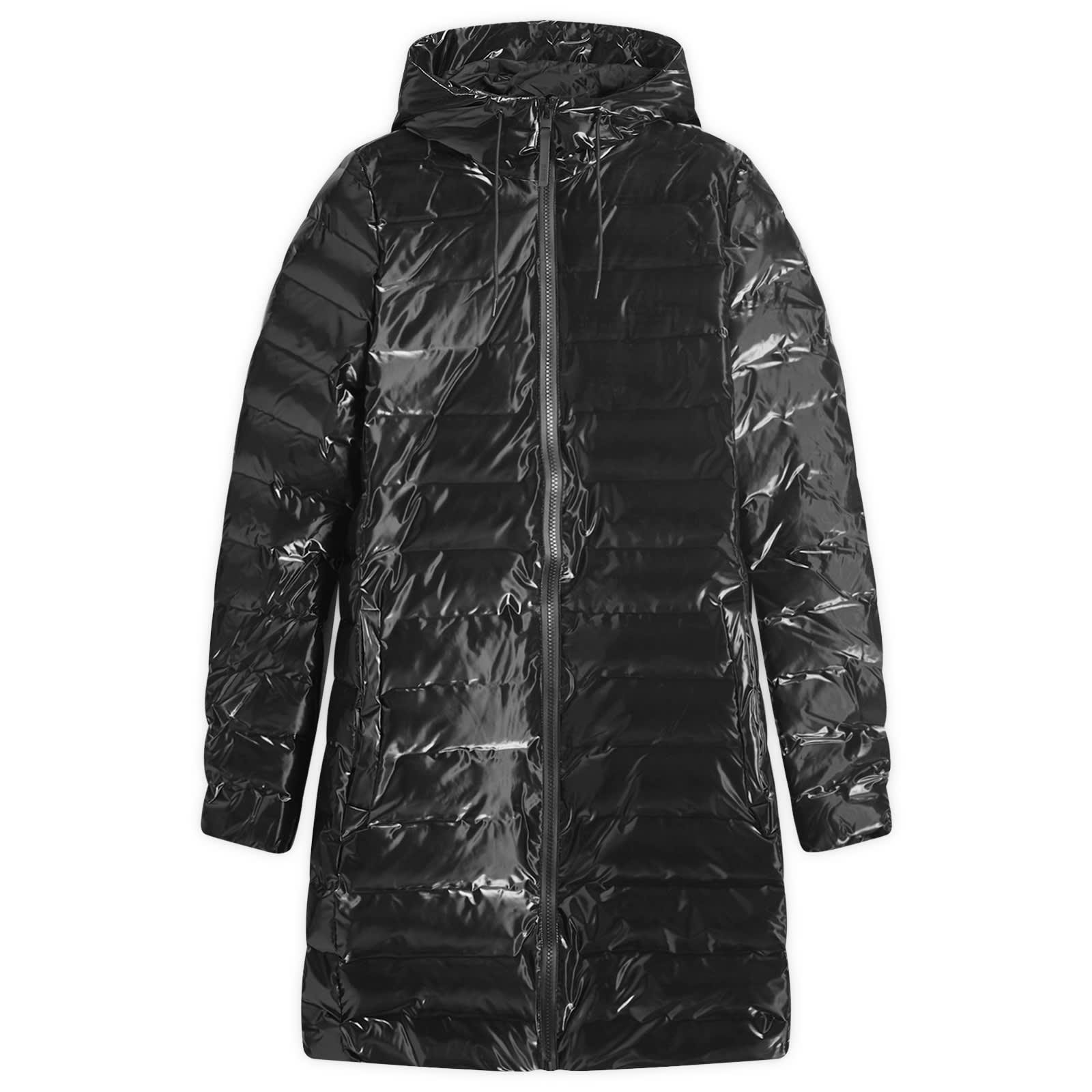 Rains Women's Night Lohja Long Curve Puffer Jacket Medium