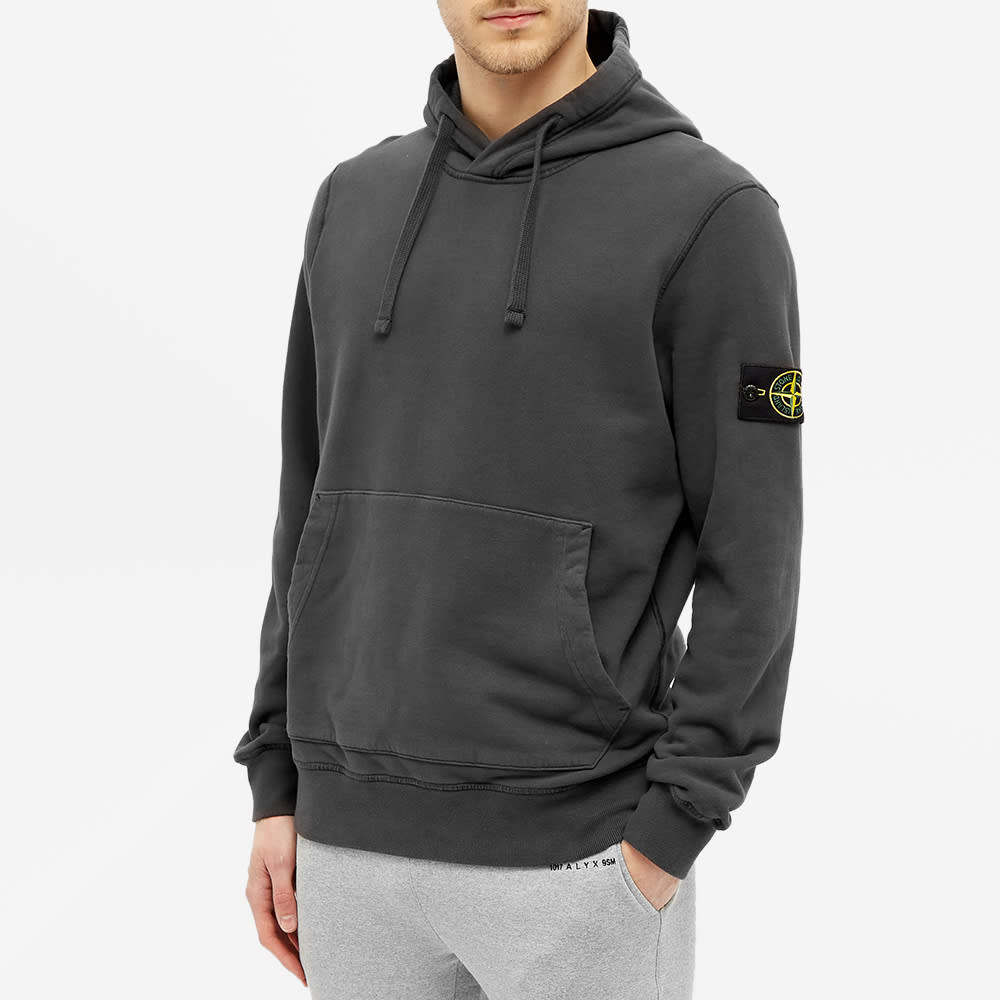 Dark grey stone island hoodie Clearance