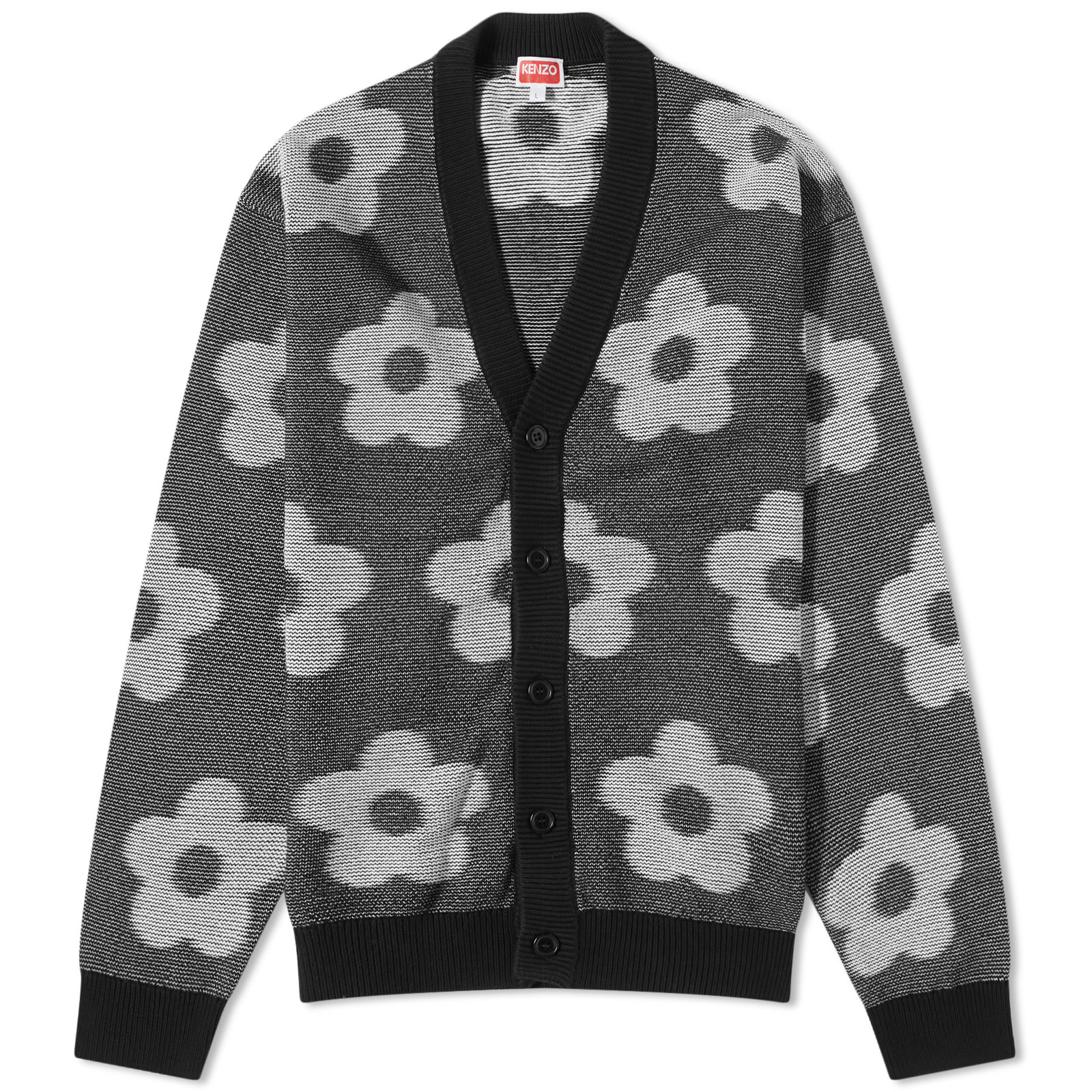 Kenzo Flower Cardigan Black | END. (GB)