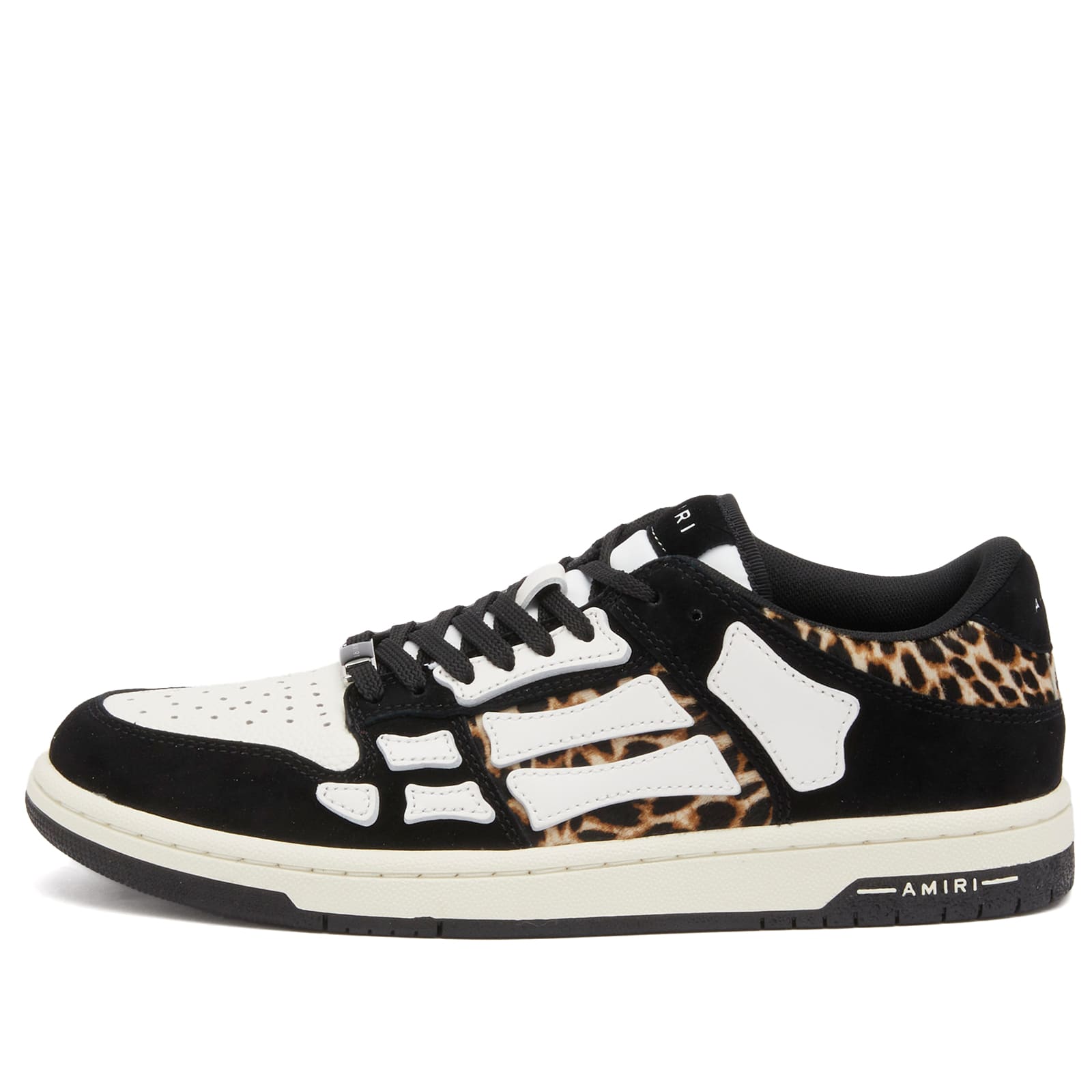AMIRI Leopard Skel Top Low Black | END. (AR)
