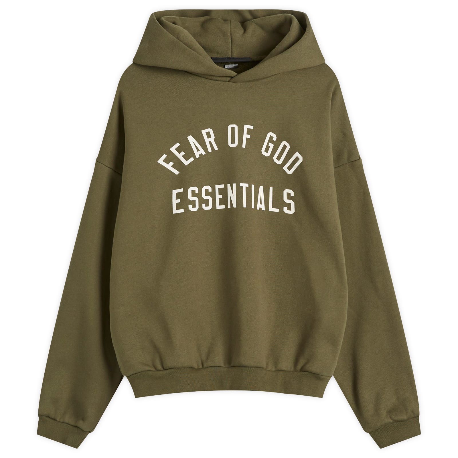 【FOG Essentials】Military Fleece Hoodie Fear of God Essentials Fleece Hoodie Military Men's - FW24 - US