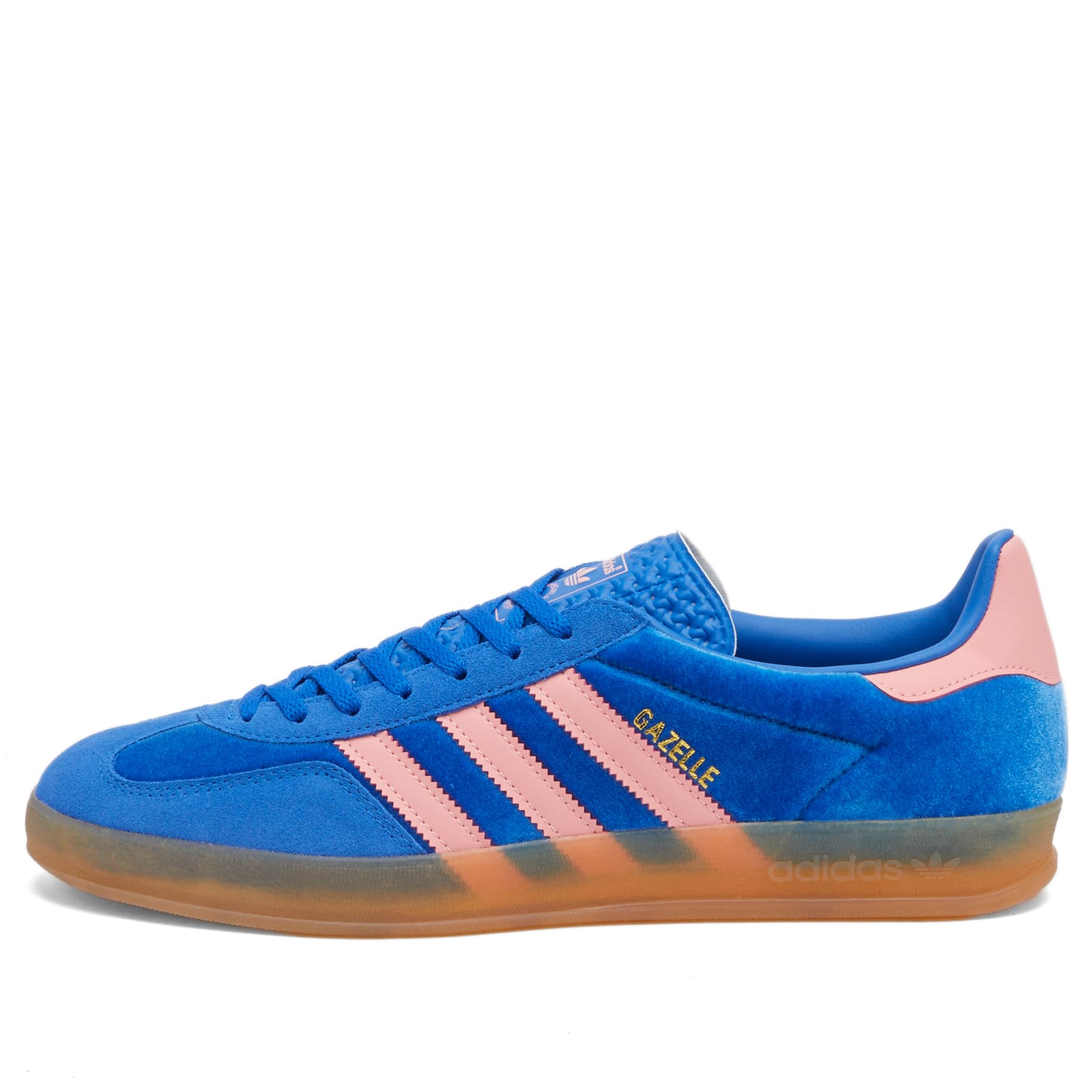 Adidas Gazelle Indoor Blue, Semi Pink Spark & Gum 3 | END. (US)