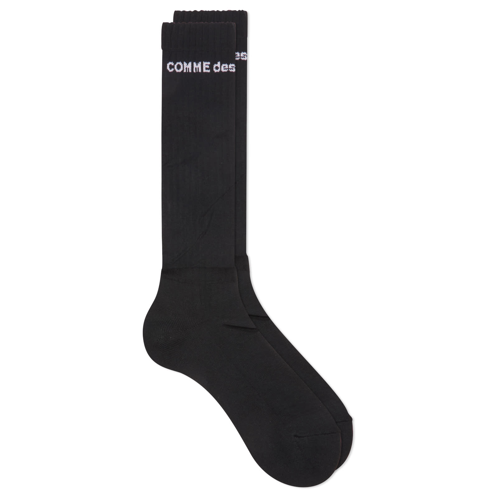 Comme des Garçons Homme Plus Men's Logo Crew Sock in Black, Size Small