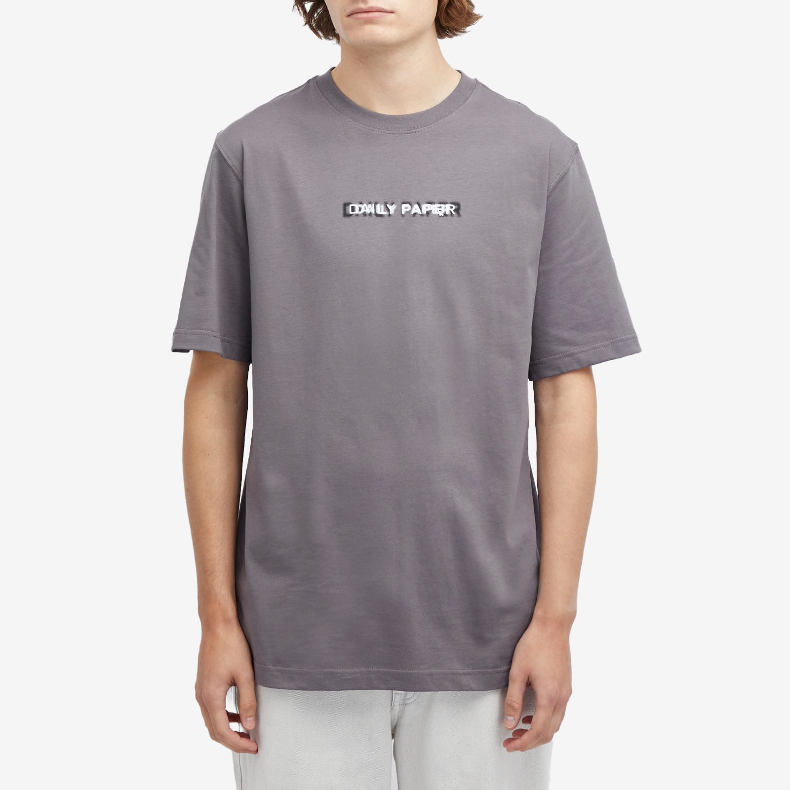 Tシャツ・カットソー DAILY PAPER FW24 CLICK BOXY SS T SHIRT (2421049 RABBIT) Men's T-shirts Daily Paper Click Boxy Ss T Shirt Rabbit Grey