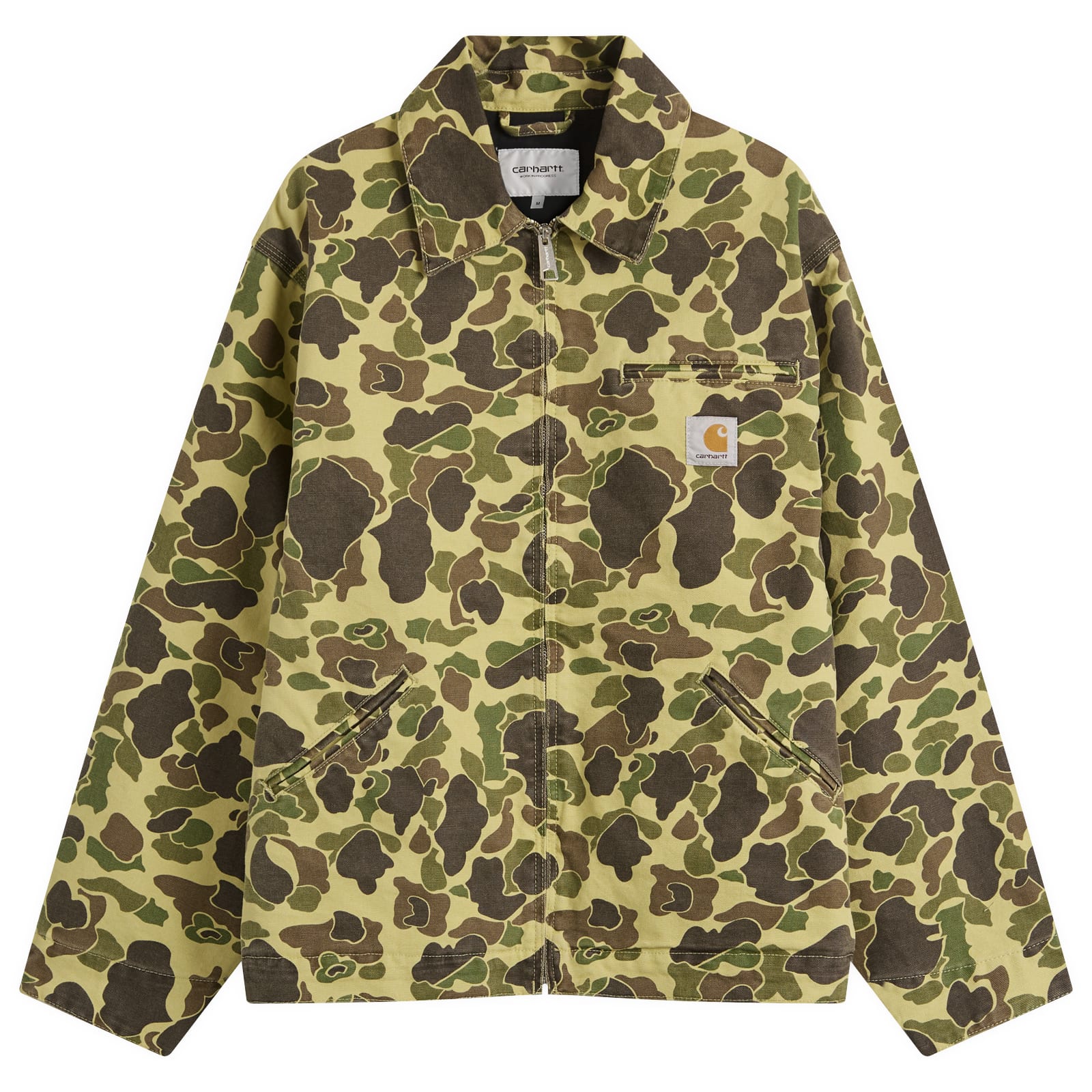 ジャケット・アウター Carhartt Detroit Jacket Duck Green Camo Carhartt WIP - CARHARTT WIP DUCK DETROIT JACKET CAMO DUCK