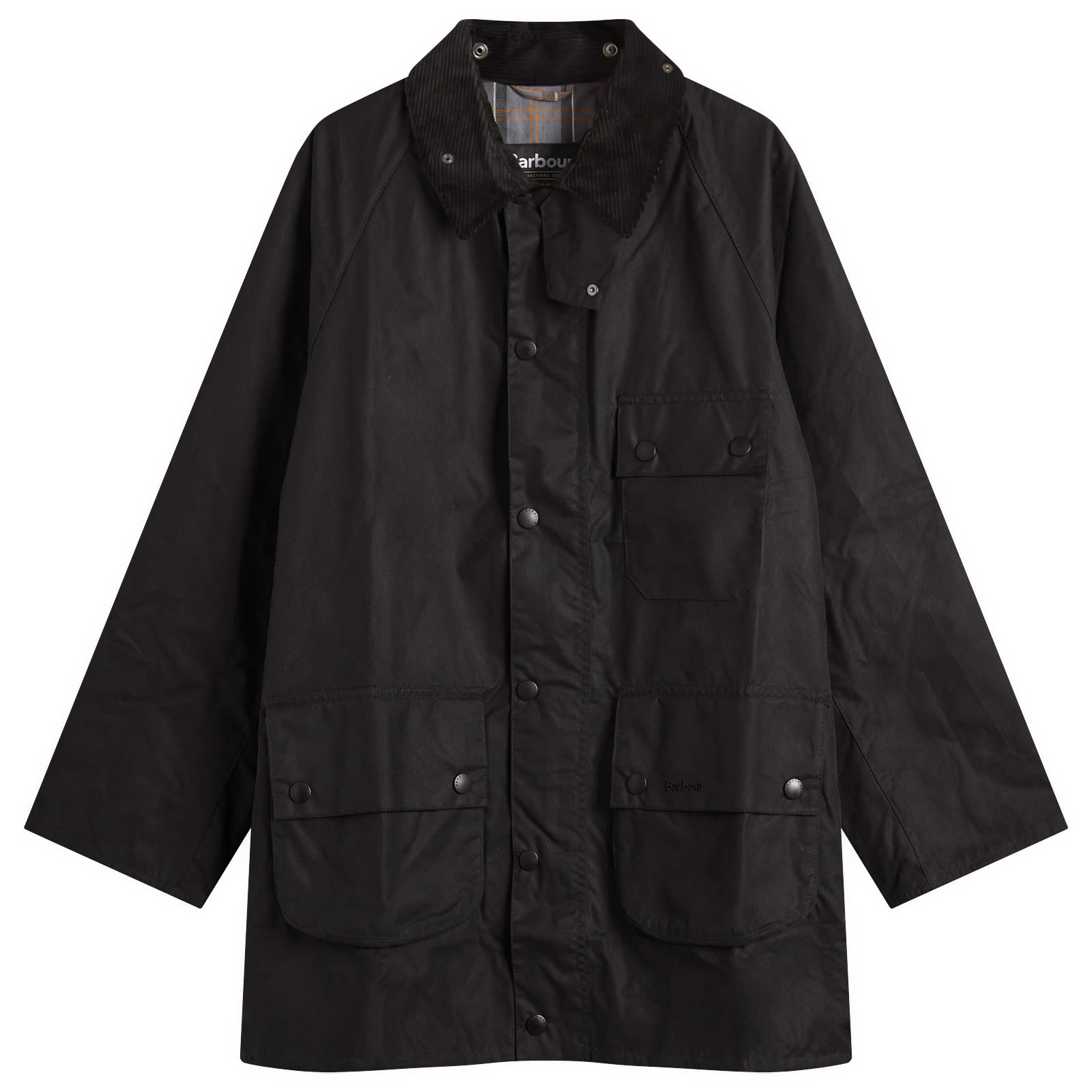 Barbour OS Solway Wax Jacket Black | END. (US)