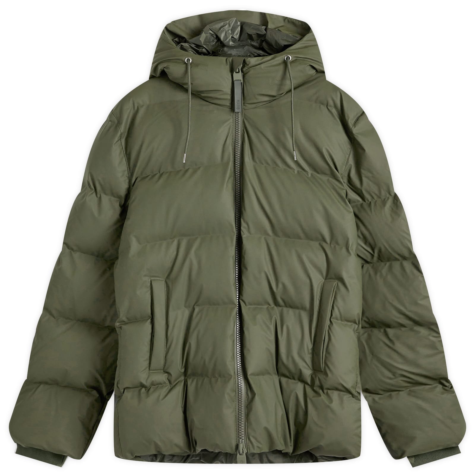 Rains Men's Green Alta Puffer Jacket Extra Small