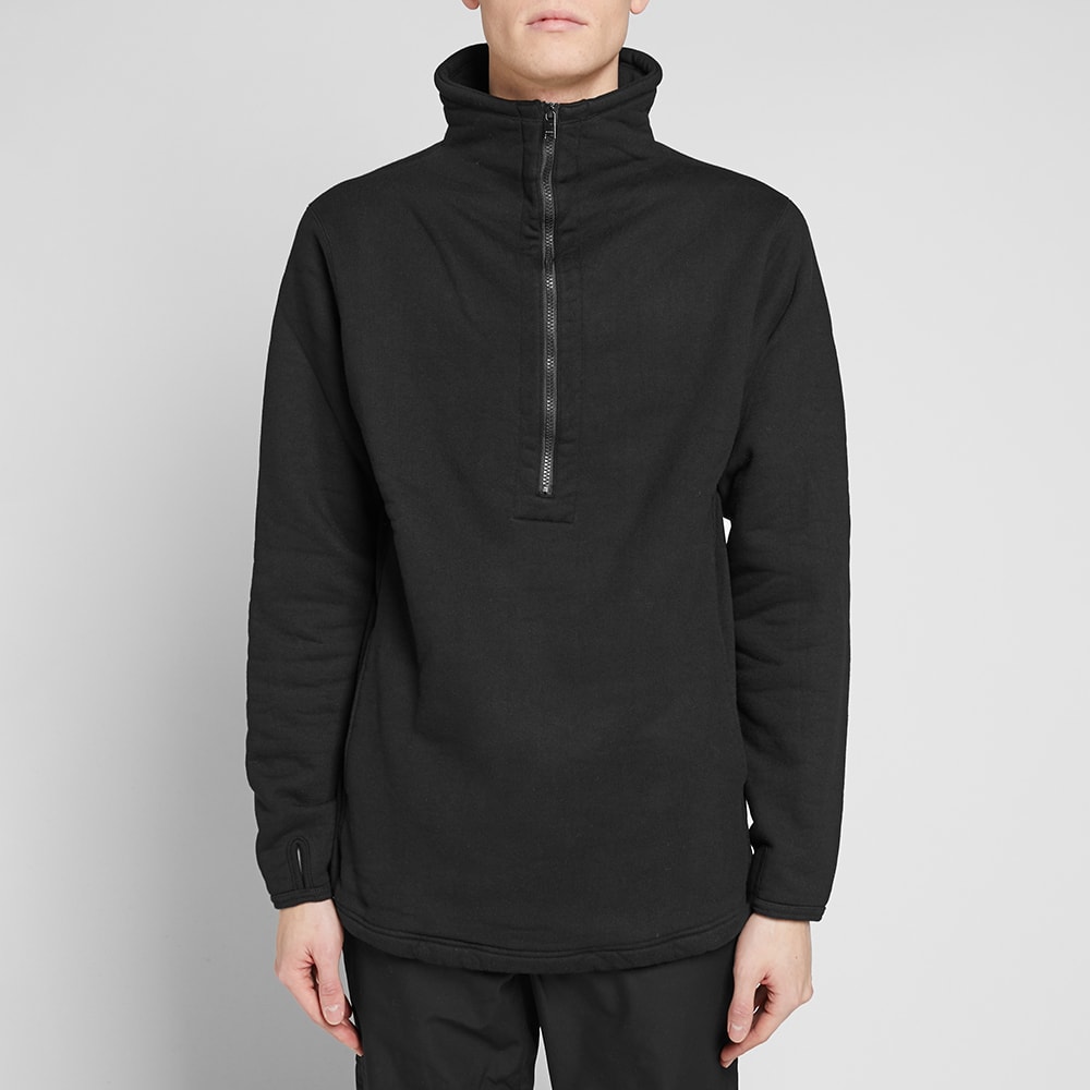 Nonnative Cyclist Half Zip Sweat Black 