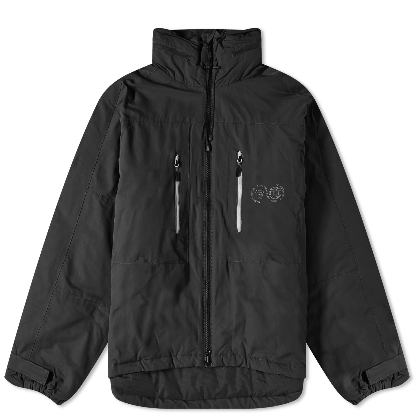 Purple Mountain Observatory Blocked Alpine Jacket Black END.