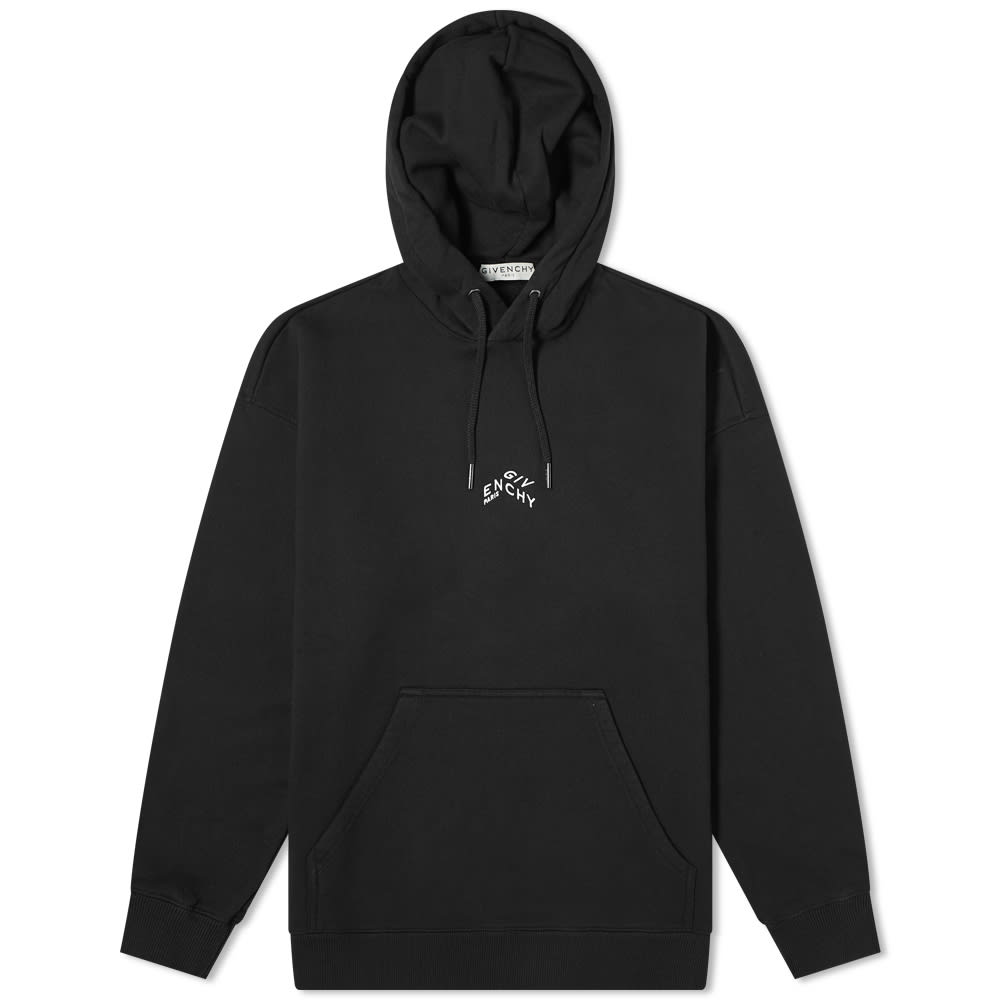 Givenchy Mini Refracted Logo Embroidered Hoody Black | END.