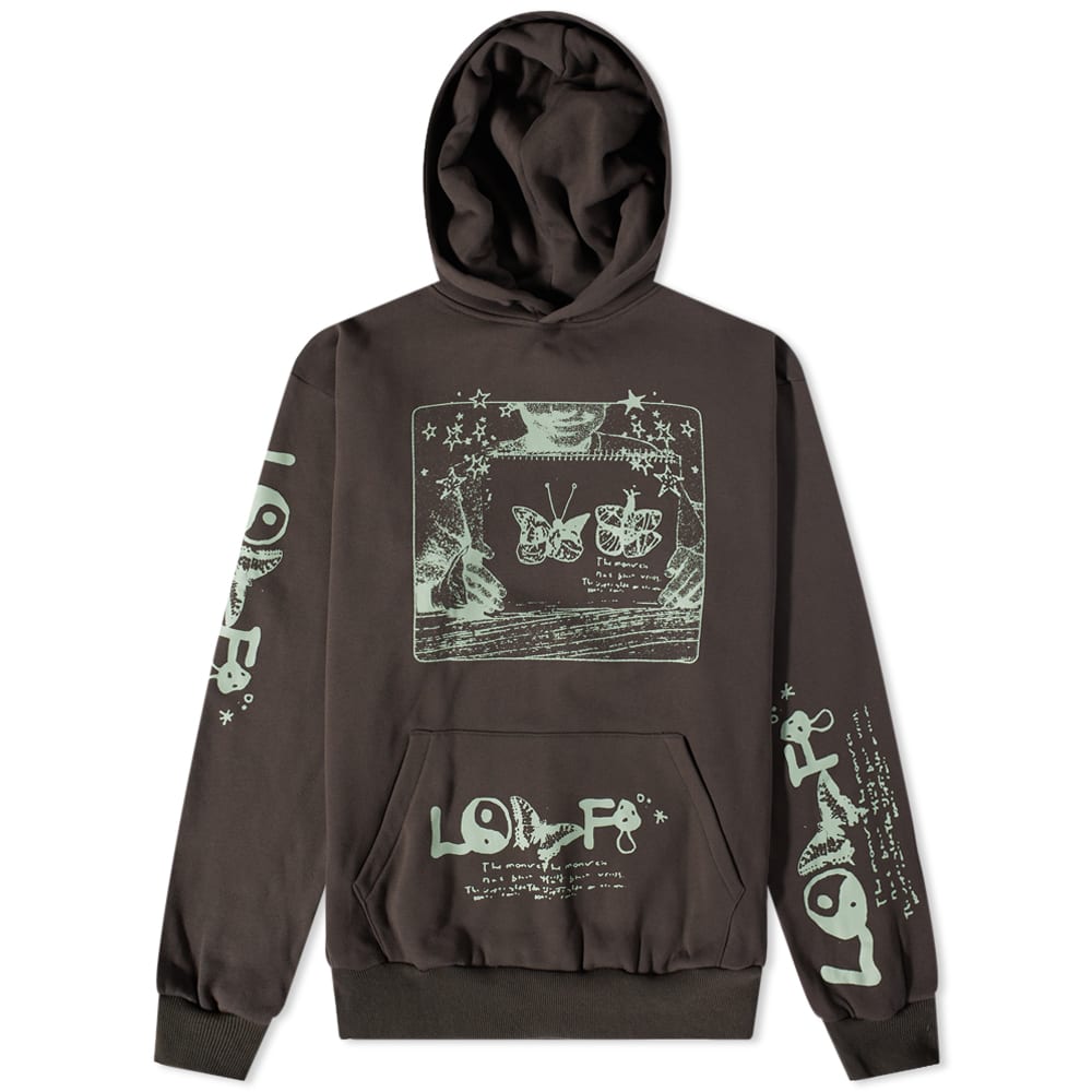 【LO-FI】GAZE ALL OVER PRINT PULLOVER HOOD [CEMENT] Lo-Fi Earth All Over Print Hoodie - Cement | Always in Colour