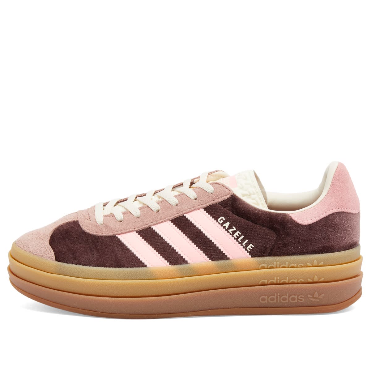 ■adidas■ Gazelle Bold W Brown Worm Clay JQ5143 adidas Gazelle Bold W Sneaker Brown, Clay & Pink | END. (CA)
