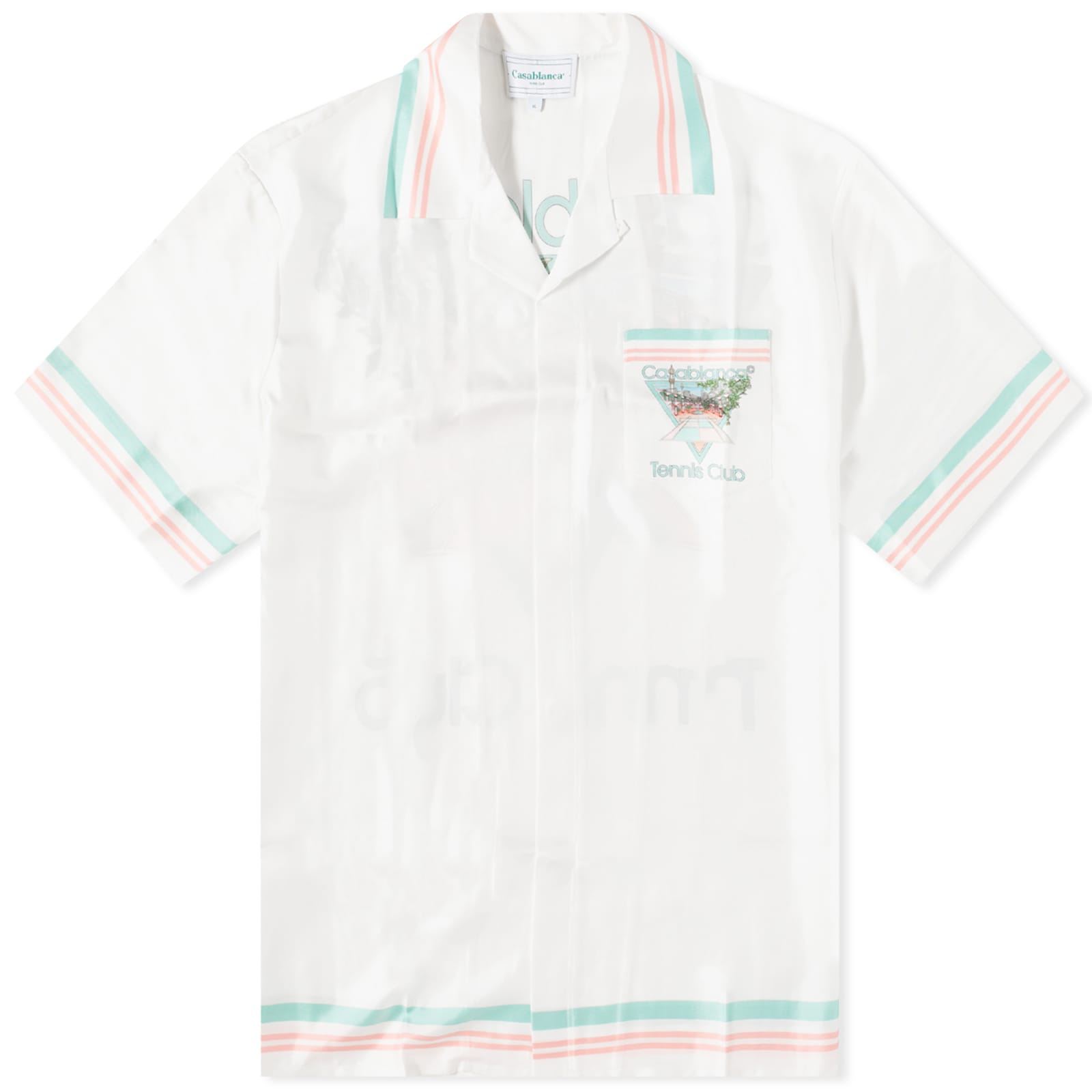 CASABLANCA TENNIS CLUB EN FLUER SILK SHIRT main image 1