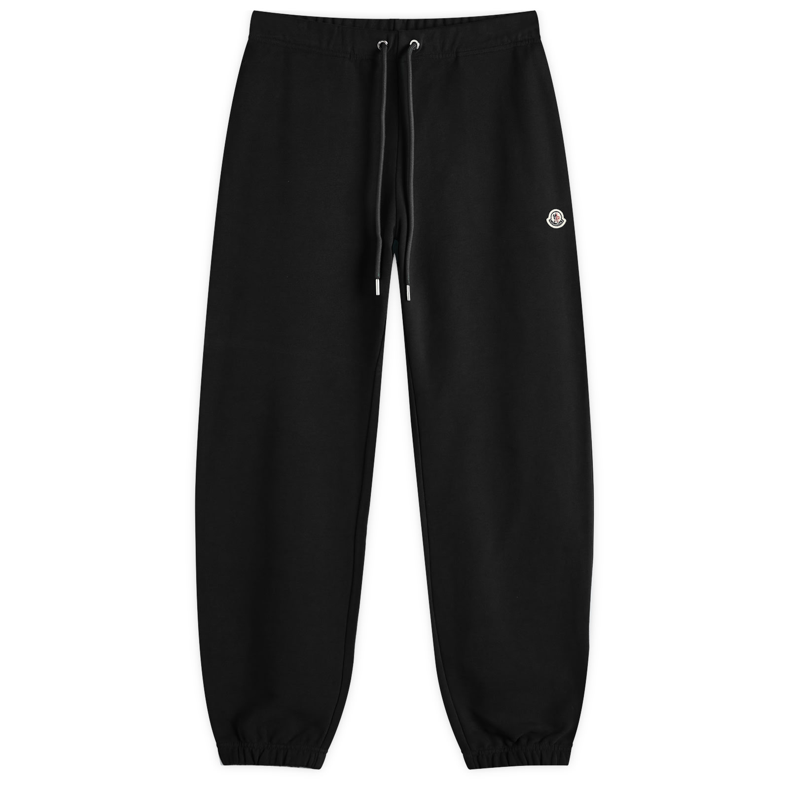 Moncler Mens Emerized Fleece Sweat Bottoms Black