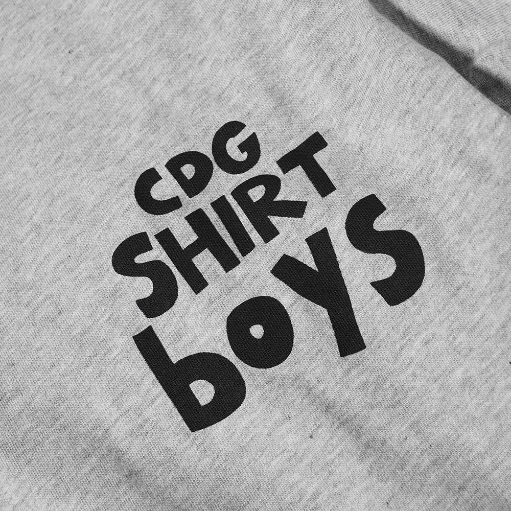 Comme des Garcons SHIRT BOY Mock Neck Logo Tee Grey | END. (ES)