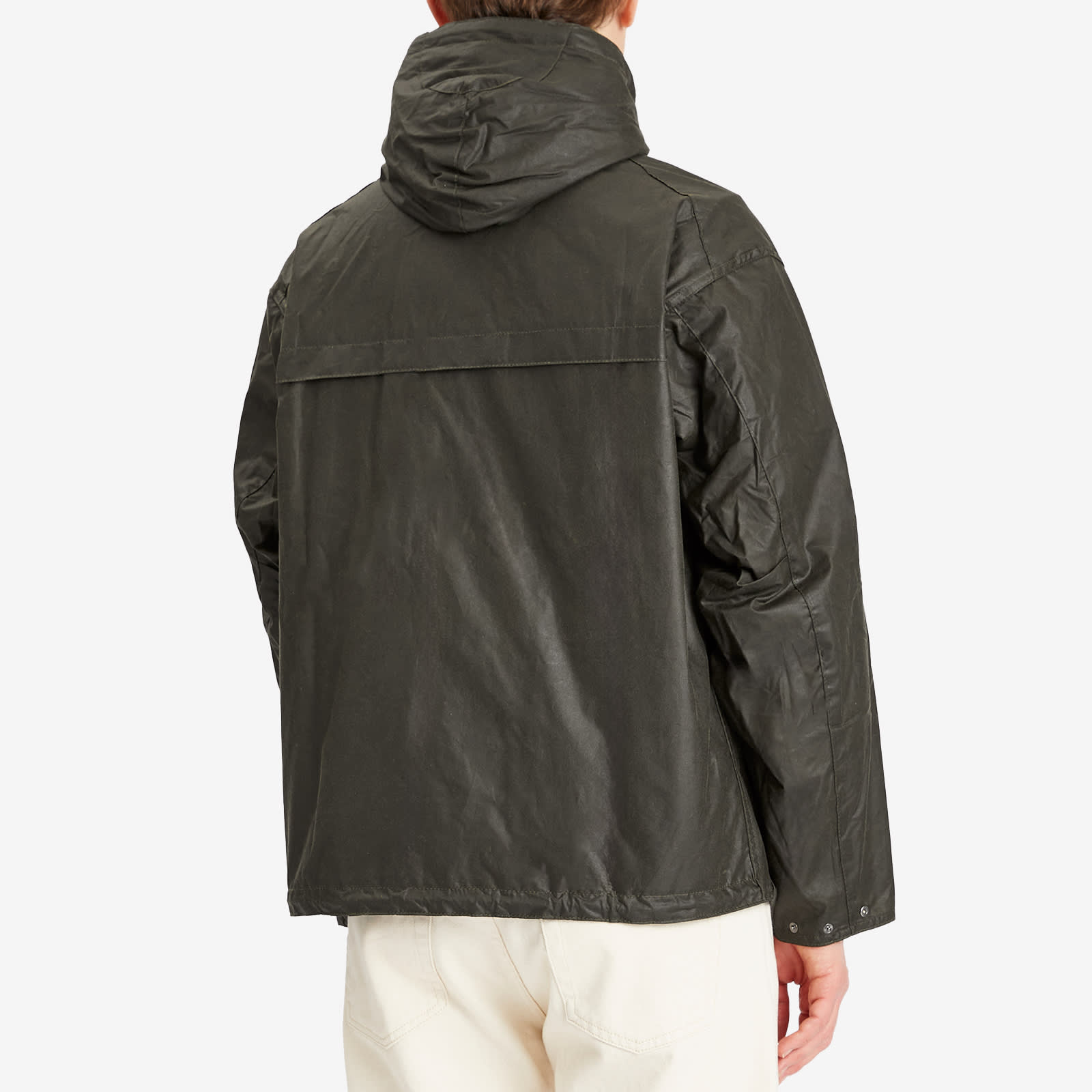 Barbour Men's Heritage+ Modified Durham Wax Jacket Archive Olive