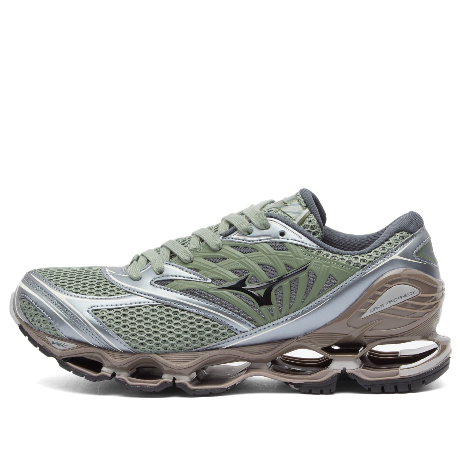 Mizuno Men's Wave Prophecy LS in Agave Green/Black/Iron - D1GA251102