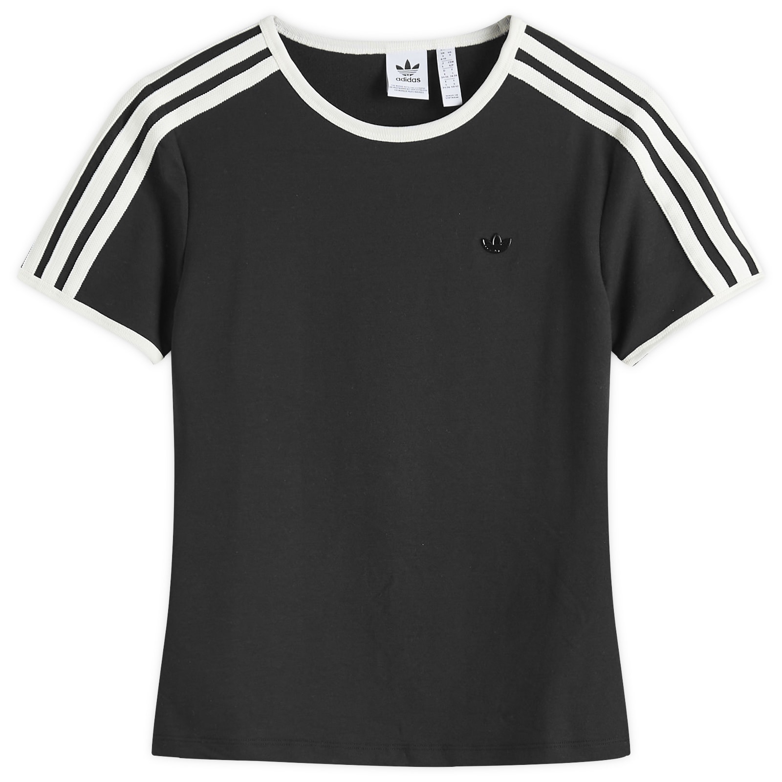 Adidas 3 Stripe Cali T-Shirt Black | END. (US)