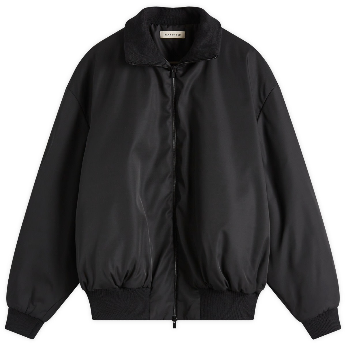 Fear of God - Striped Full-Grain Leather Bomber Jacket - Curated