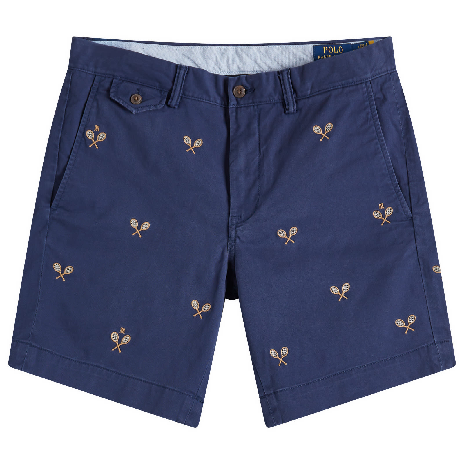 【送料関税込】Polo Ralph Lauren Embroidered Racquet Shorts Polo Ralph Lauren Embroidered Racquet Shorts Newport Navy W