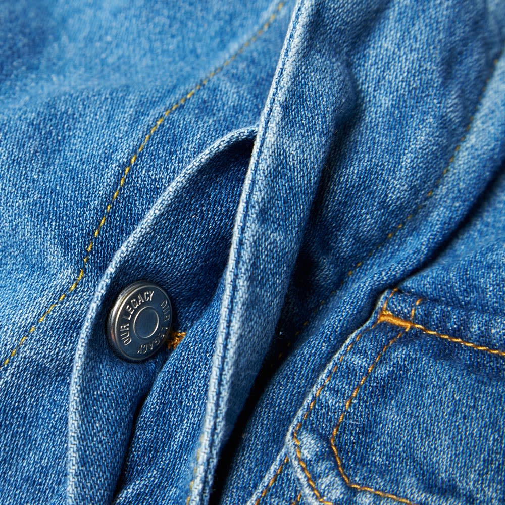 Our Legacy Hidden Button Jean Jacket Broken Twill Light Wash END. (US)