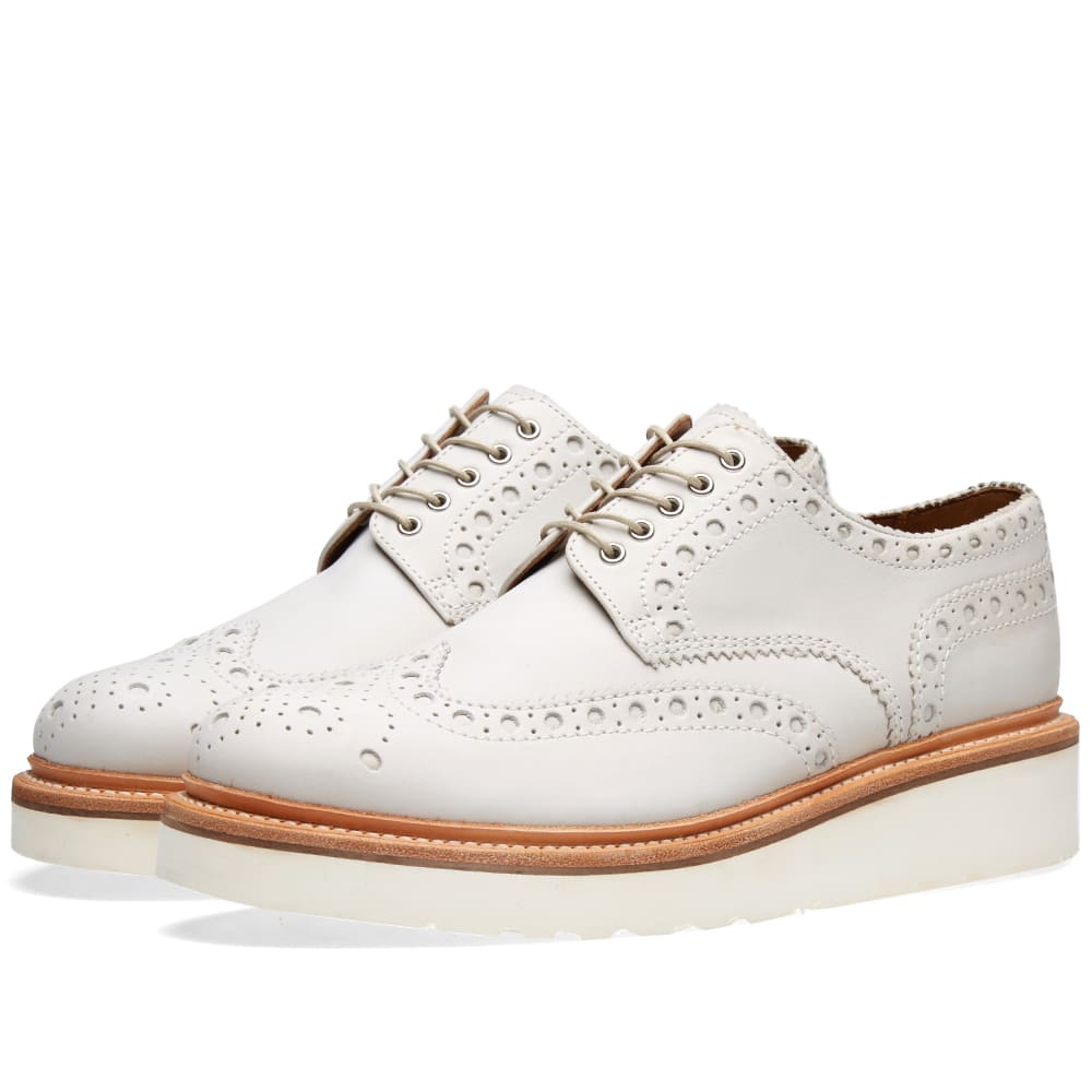 grenson white brogues