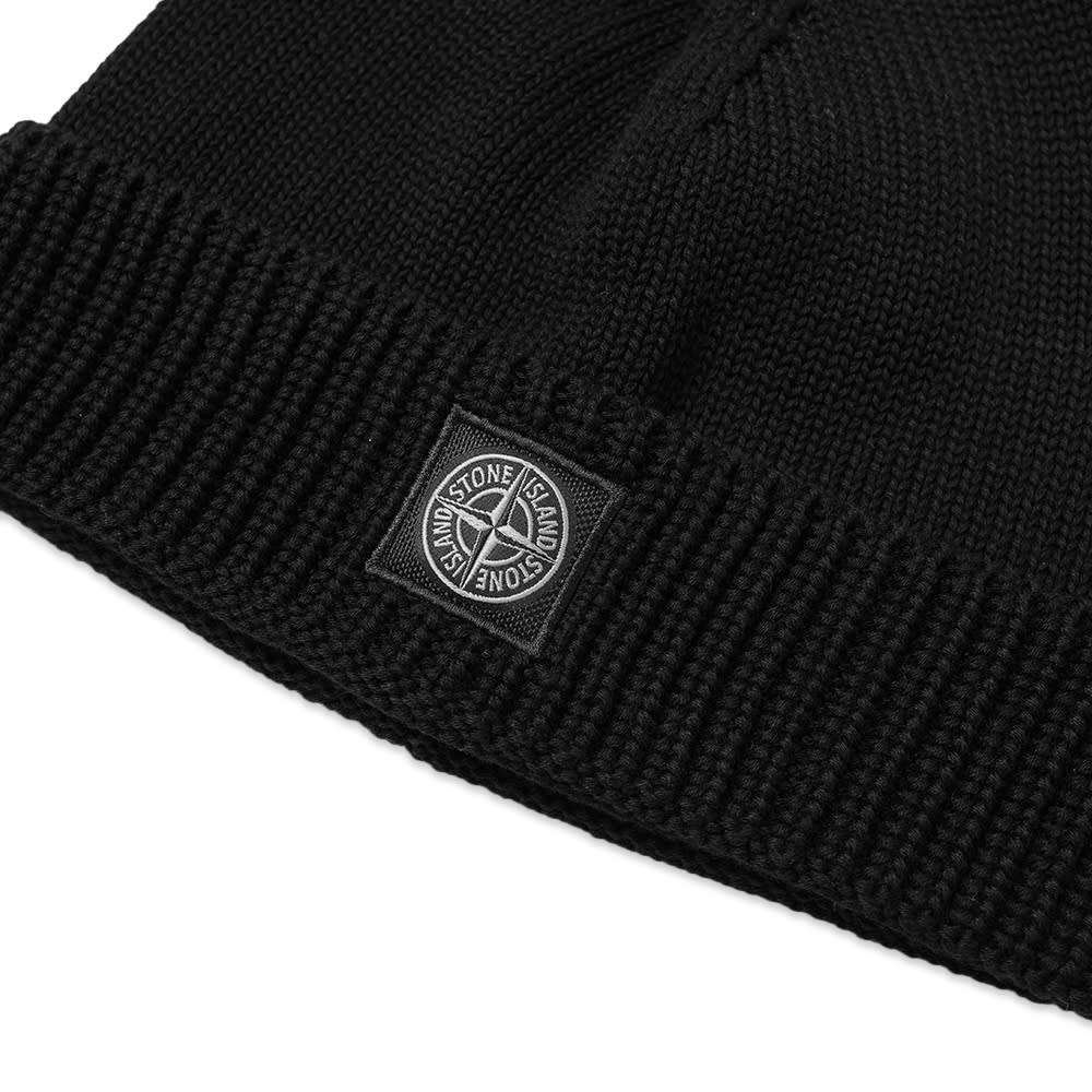 Stone Island Junior Beanie Hat Black 