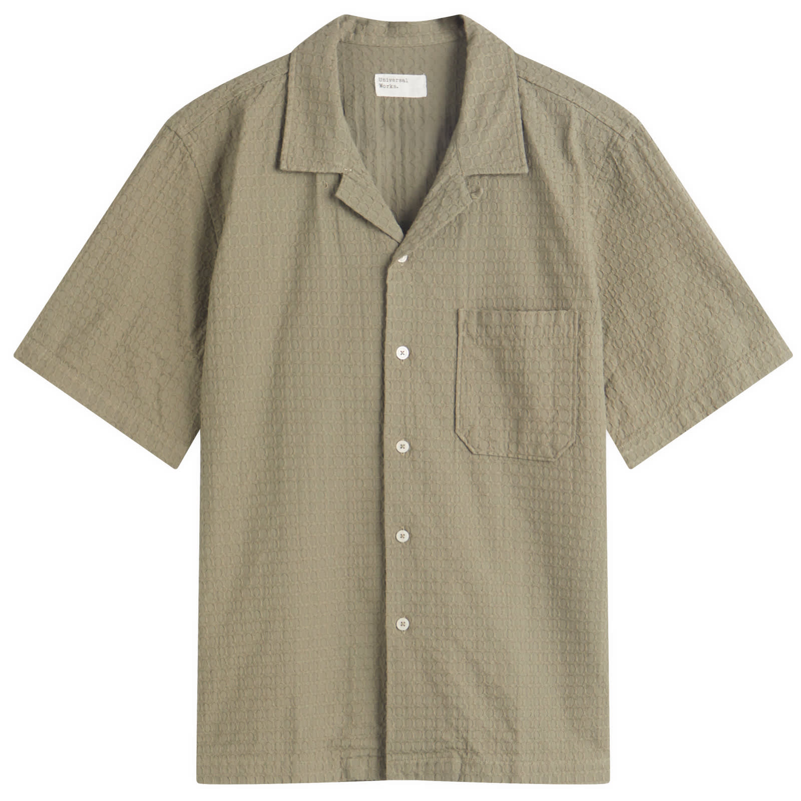 Universal Works Men's Olive Delos Road Shirt