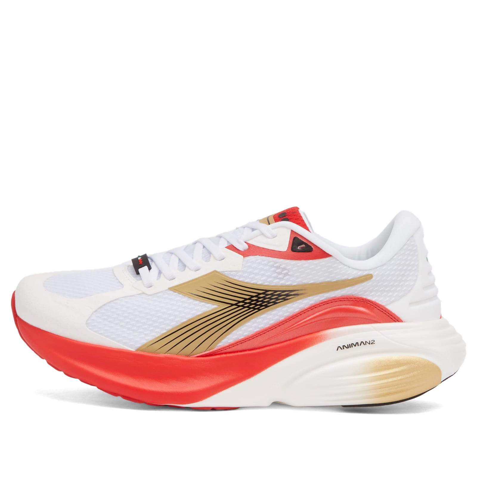 Diadora Atomo Star - Made in Italy Sneaker in White/Metallic Gold - 101-181473-D1269