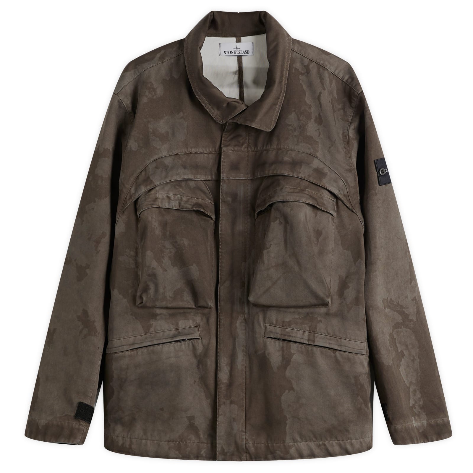 Stone Island Men's Raso Gommato 3L Laser Camo Field Jacket