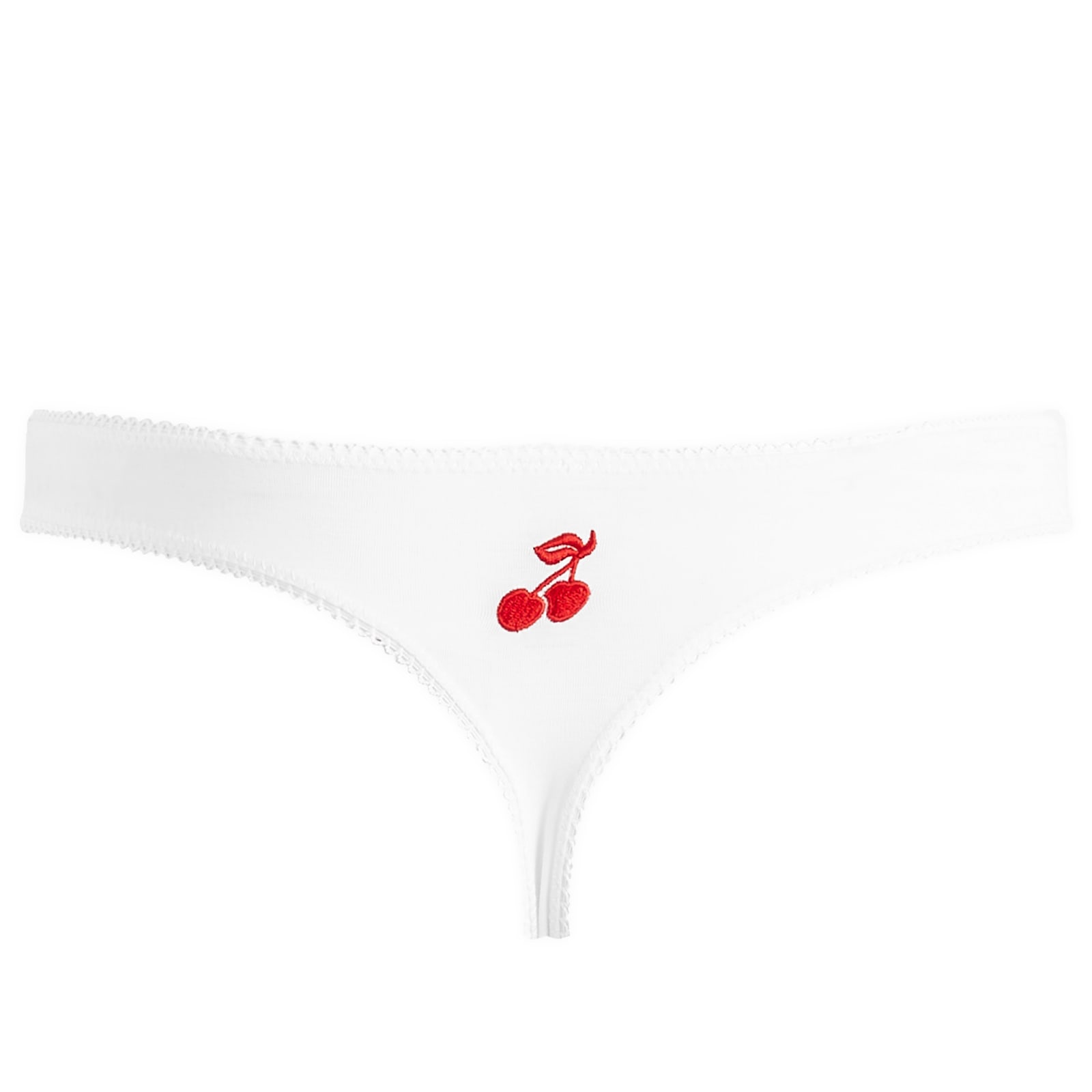 Fruity Booty Women's White Commando Thong