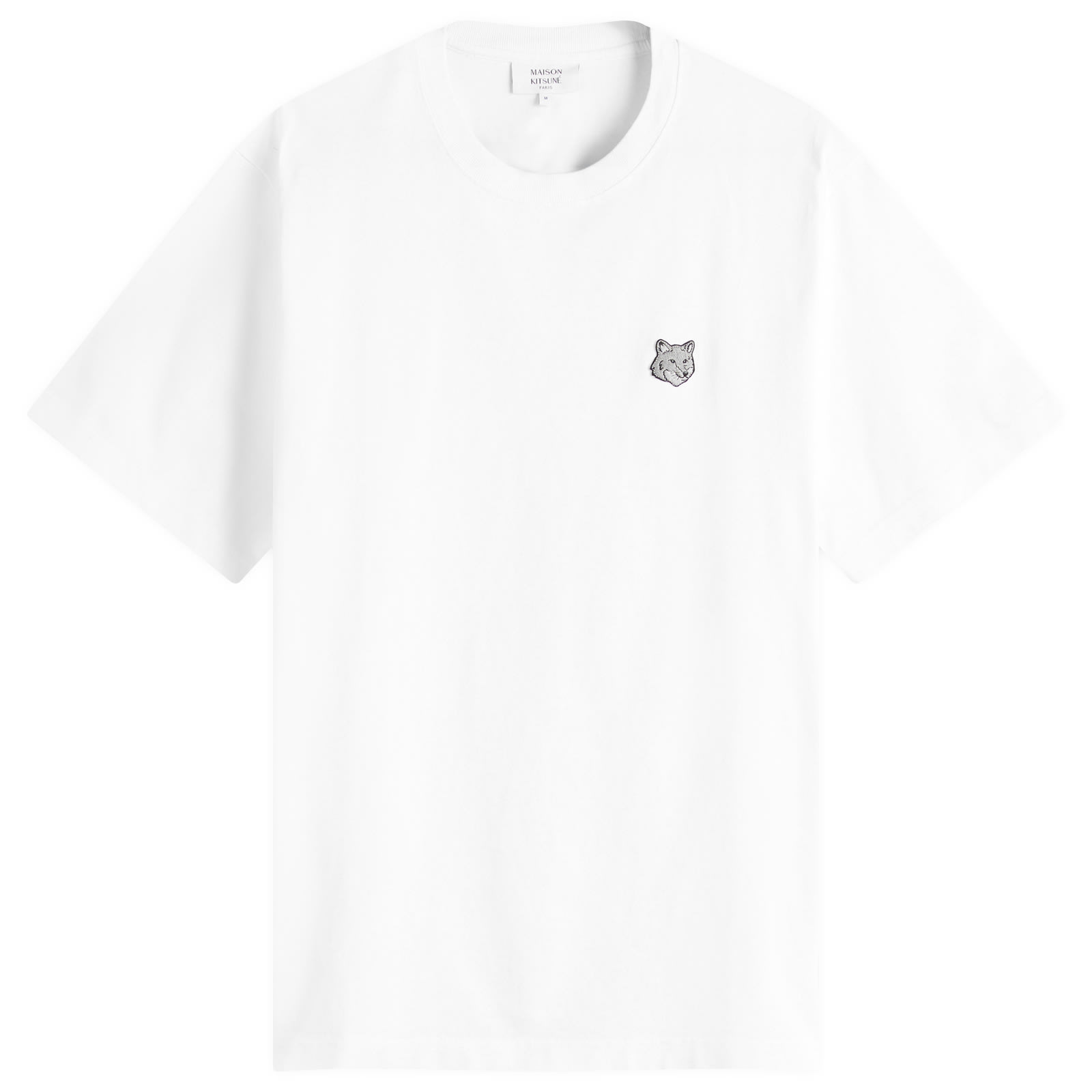 Maison Kitsune Bold Fox Head Patch Comfort T-Shirt White