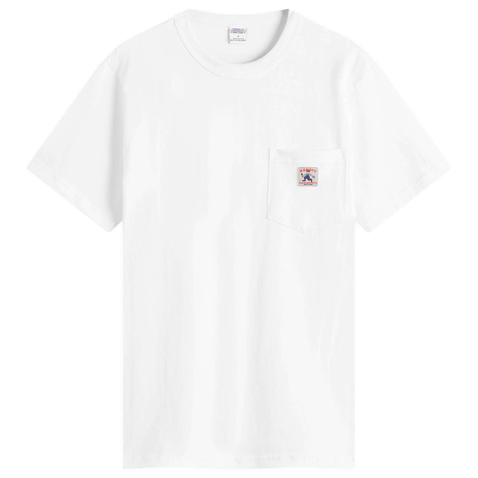 Randy's Garments — Randy's Garments Men's Logo Pocket T-Shirt - Presented by END. in White, Size Small