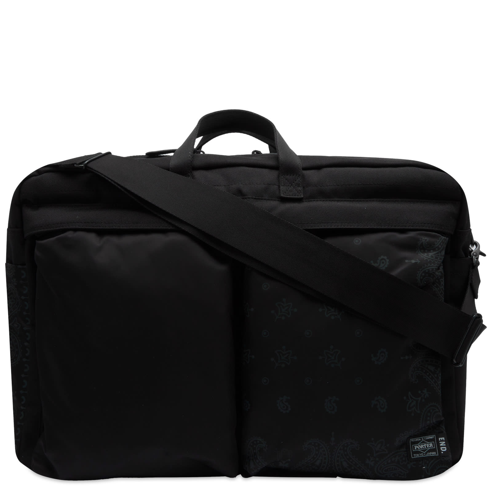 END. x Porter-Yoshida & Co 2-Way Duffle Bag Black | END. (AR) END. x Porter-Yoshida & Co 2-Way Duffle Bag Black | END. (AR)