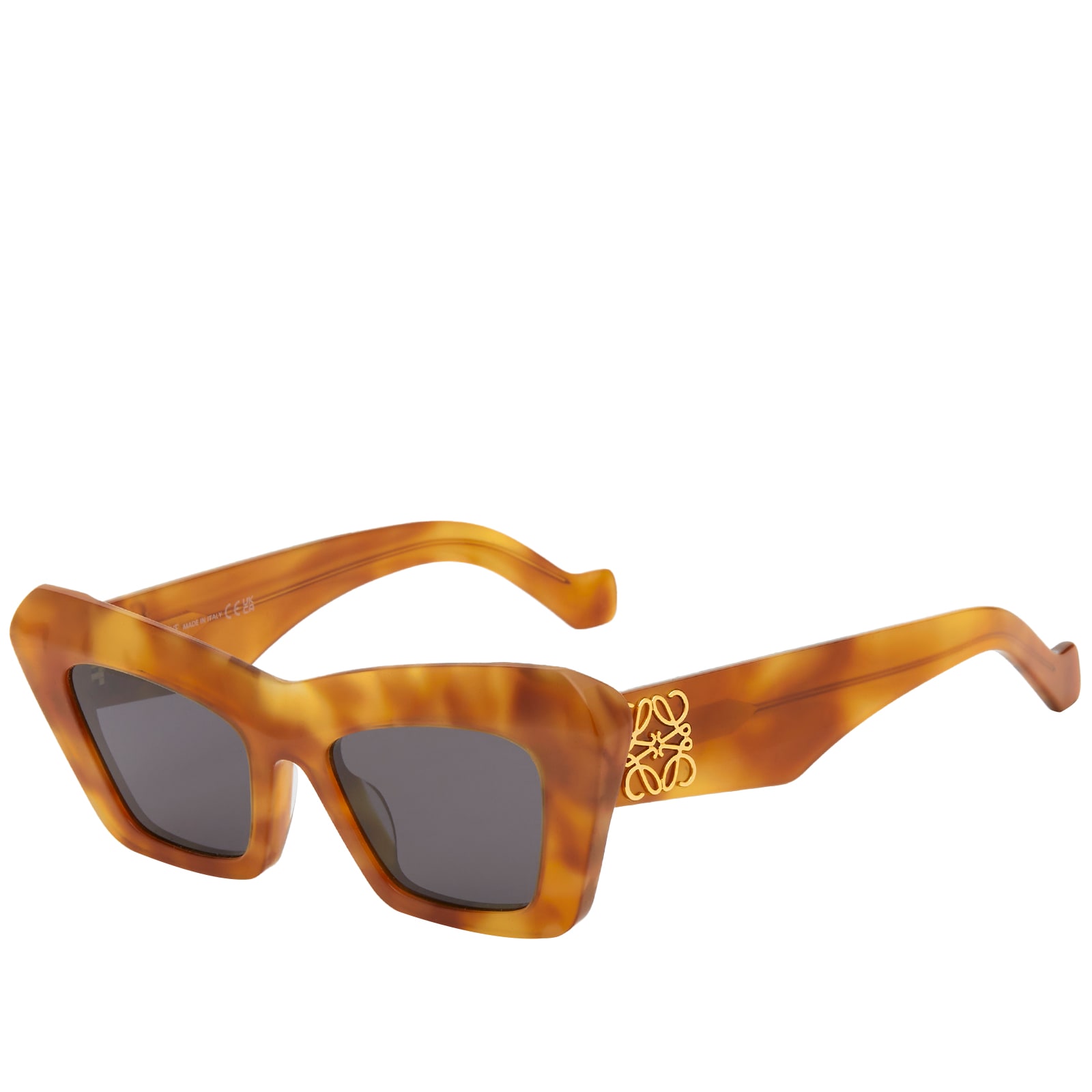 VIP【送料関税込】LOEWE Brown/multicolor Sunglasses Curvy oversized sunglasses in brown - Loewe | Mytheresa