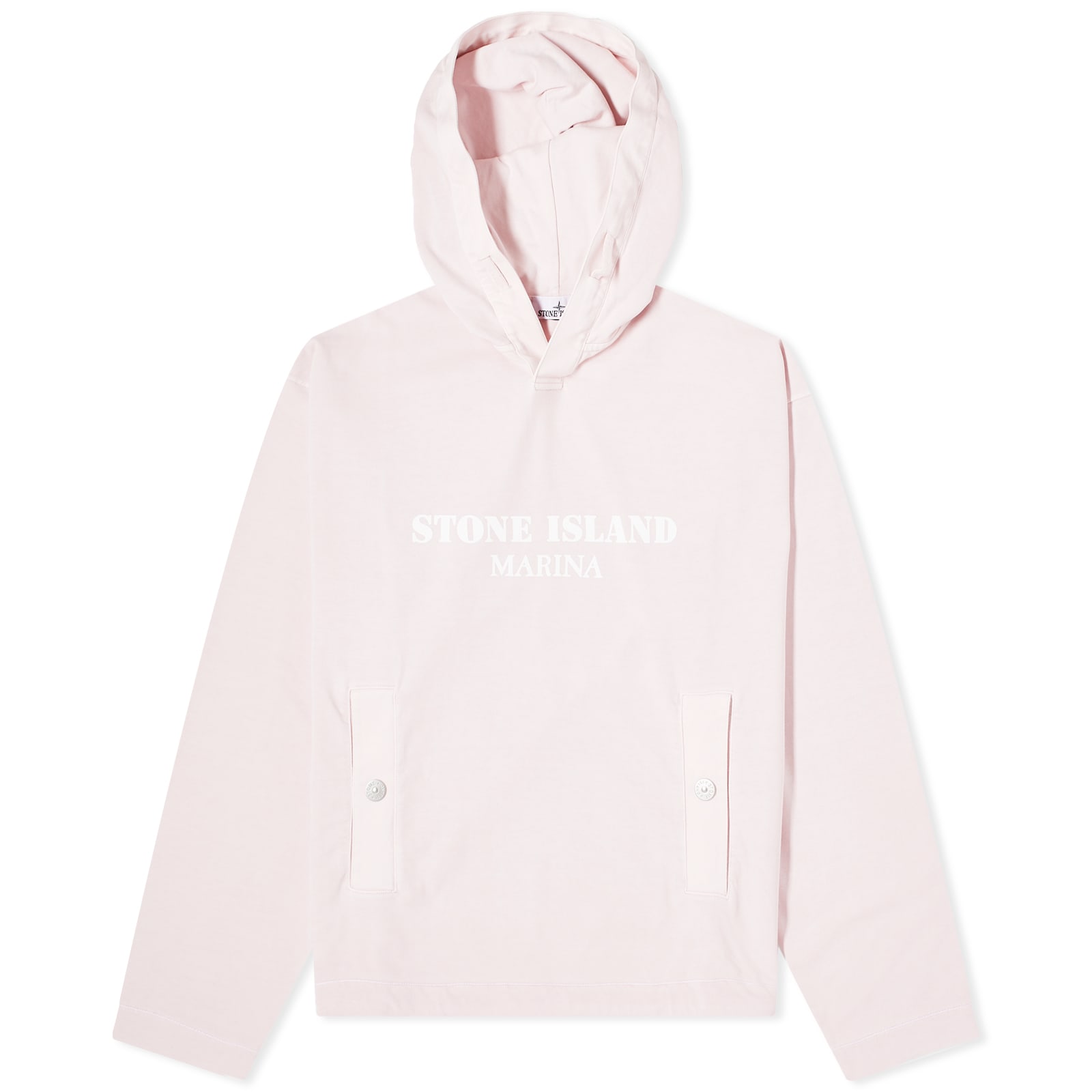 Stone Island Marina Logo Hoodie Pink | END. (US)
