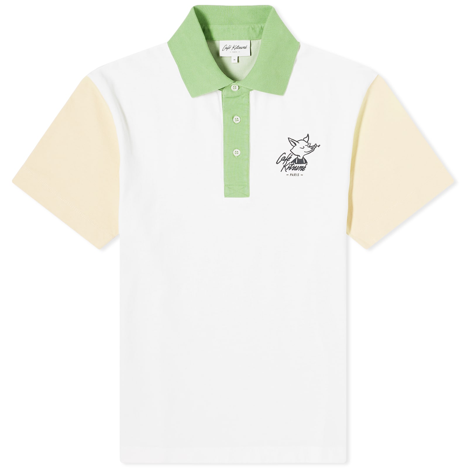 Café Kitsune Colorblock Relax Polo Tapioca Colorblock