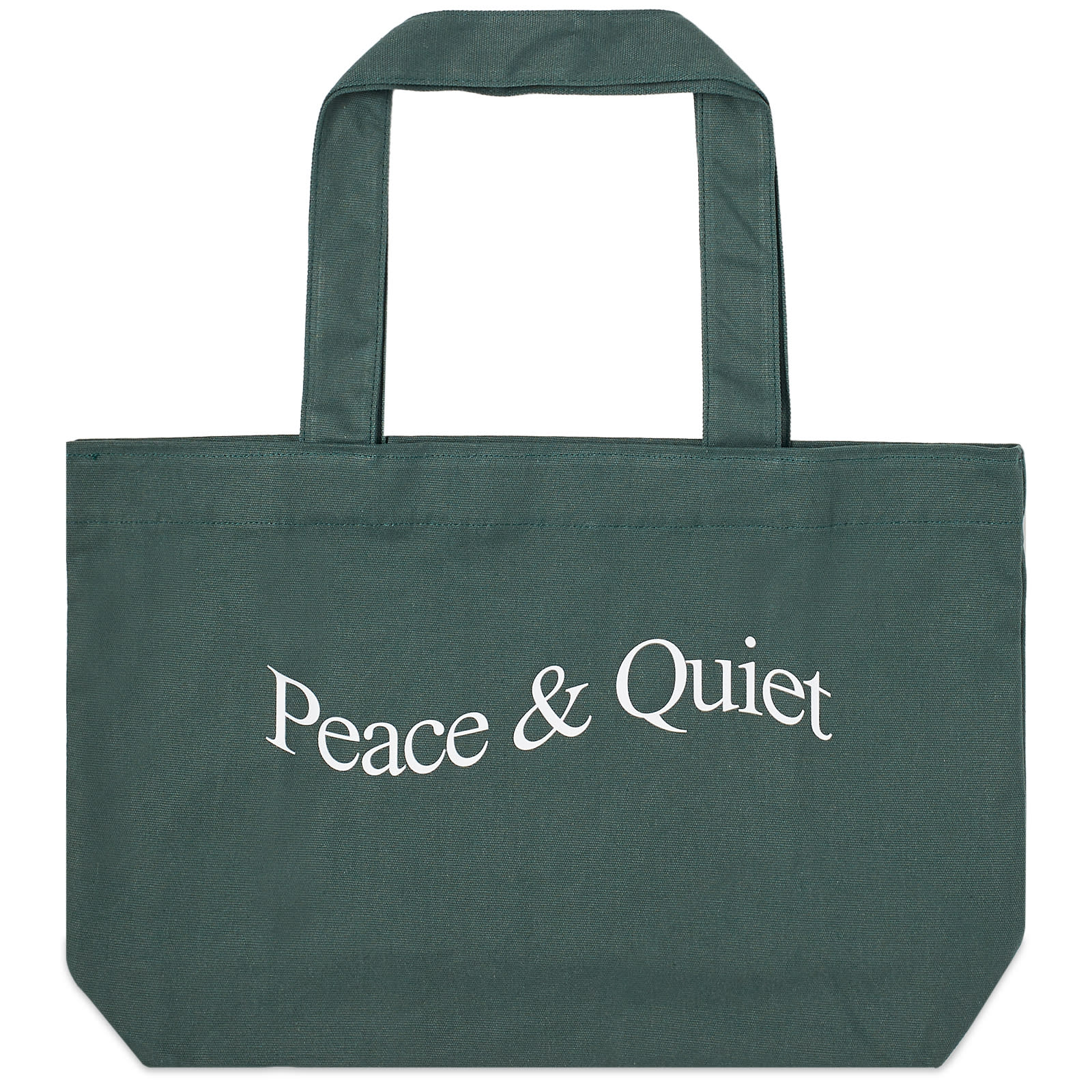 Museum Of Peace And Quiet Wordmark Tote Bag Forest END GB museum-of-peace-and-quiet-wordmark-tote-bag-forest-end-gb