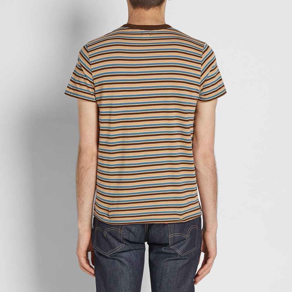 T-shirt Vintage Levi's Vintage Clothing (LVC) - Bleu, Taille M, Jacquard Années 60 - Neuf Avec étiquettes