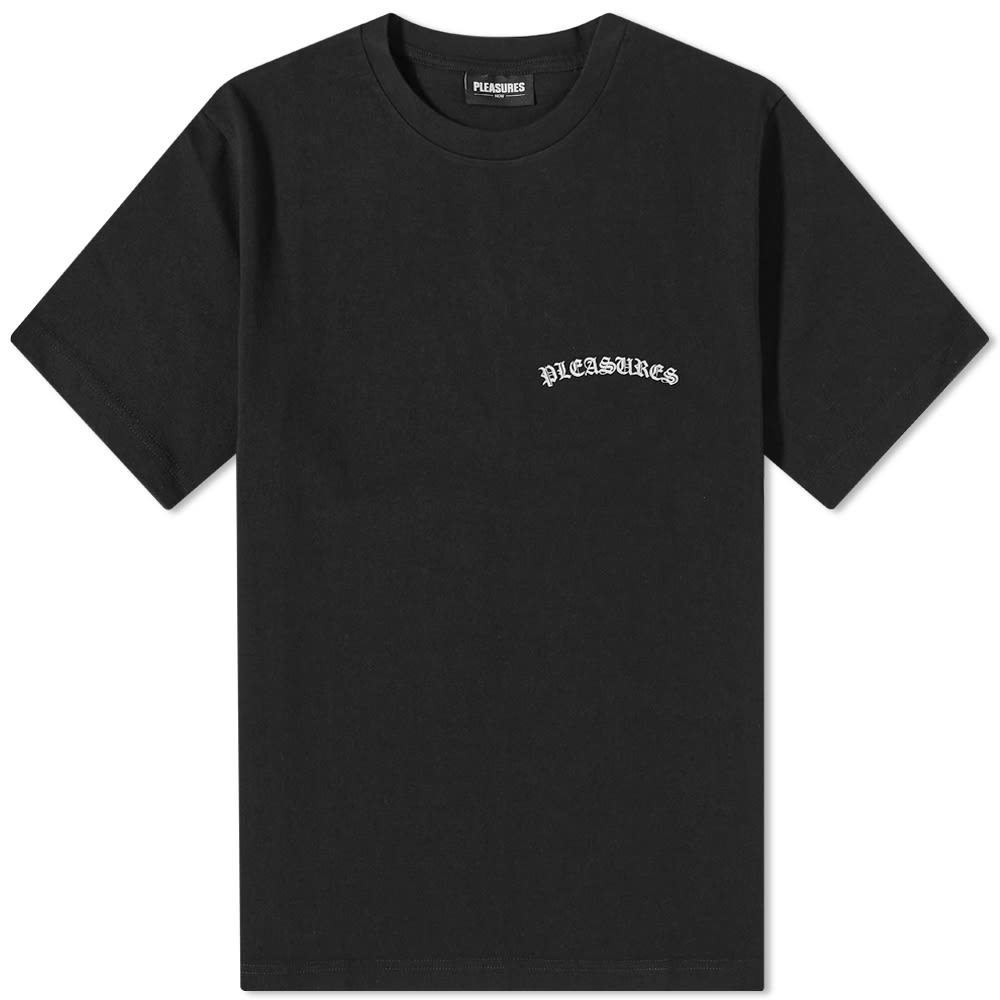 【PLEASURES】 SUPPER T-SHIRT Black Pleasures Neural Logo Heavyweight T-Shirt Black | END. (US)