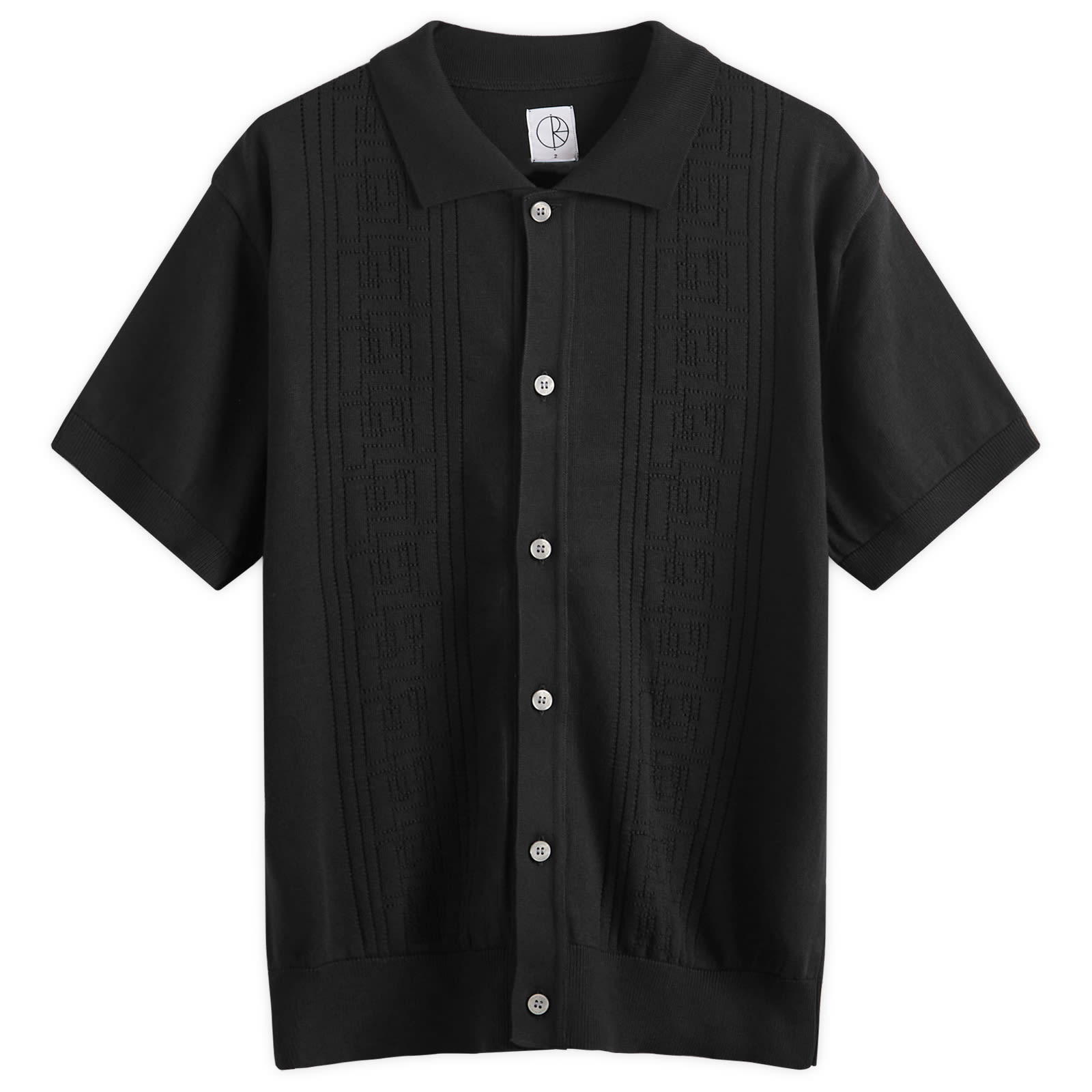 Polar Skate Co. Miles Short Sleeve Cardigan Black | END.