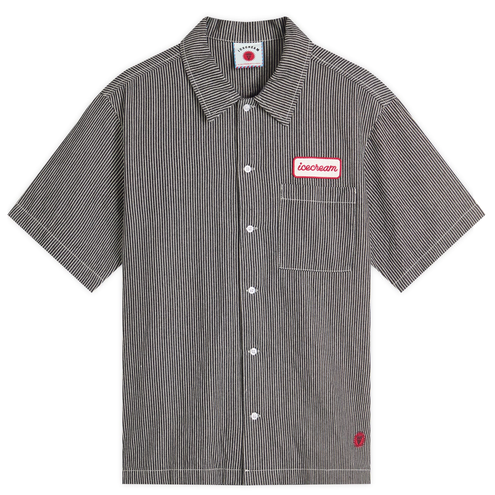 END. x ICECREAM Popsicle Hickory Denim Shirt Grey | END. (US)