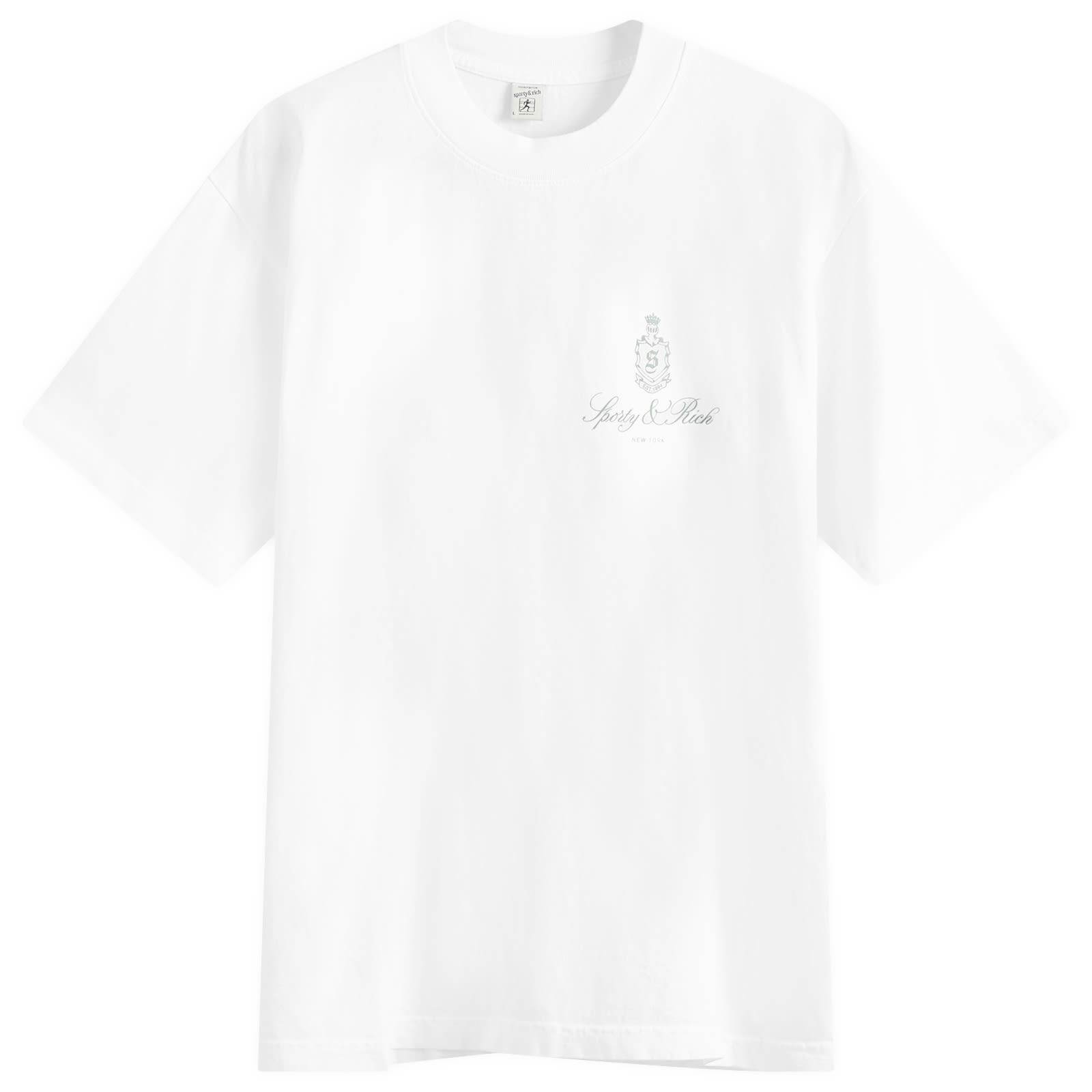 ★Sporty & Rich★ Wellness Ivy Short Sleeve T-Shirt Cream TS Wellness Ivy T-Shirt - Cream/Jade – Sporty & Rich