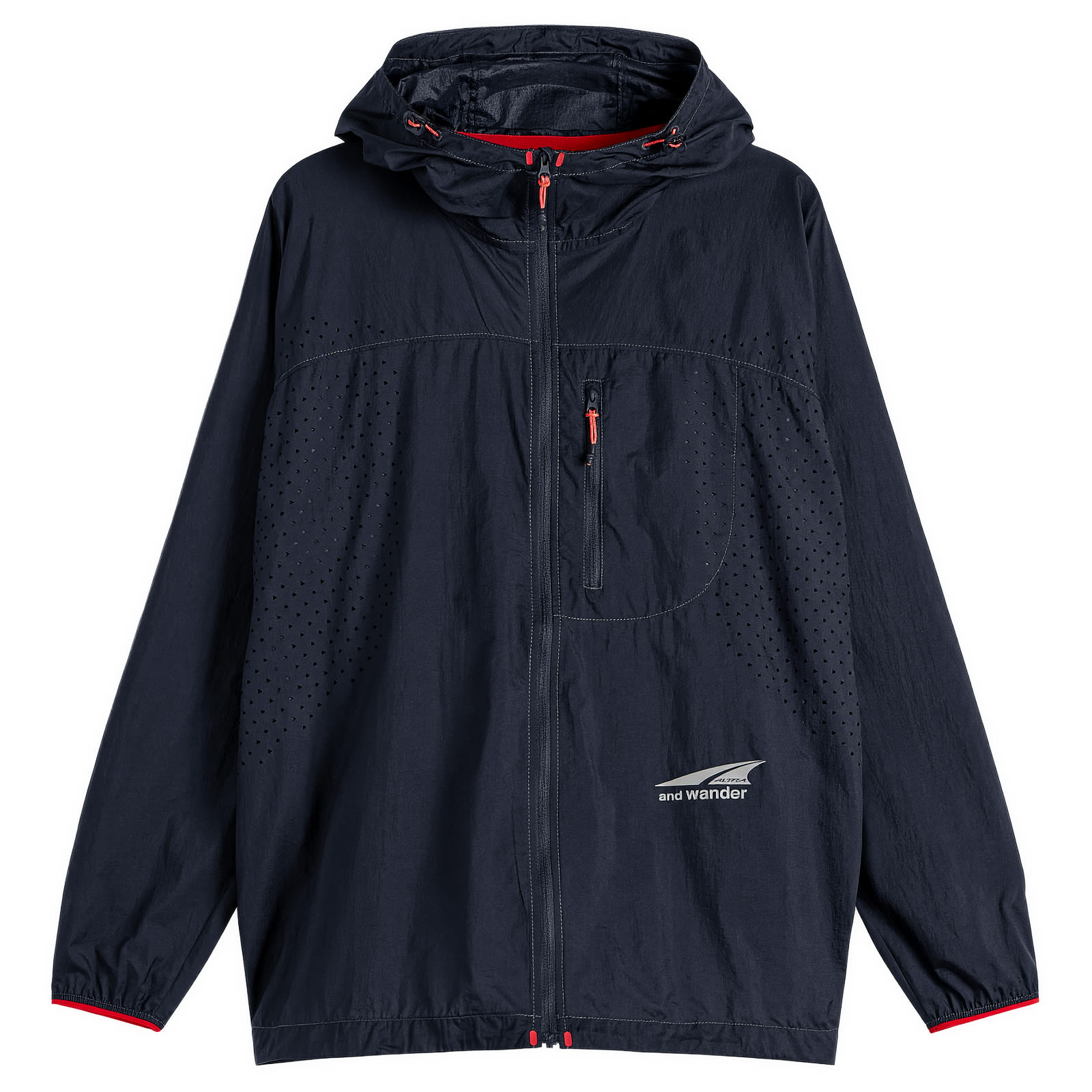 And Wander Men's Pertex Wind Jacket Black - Curated Menswear