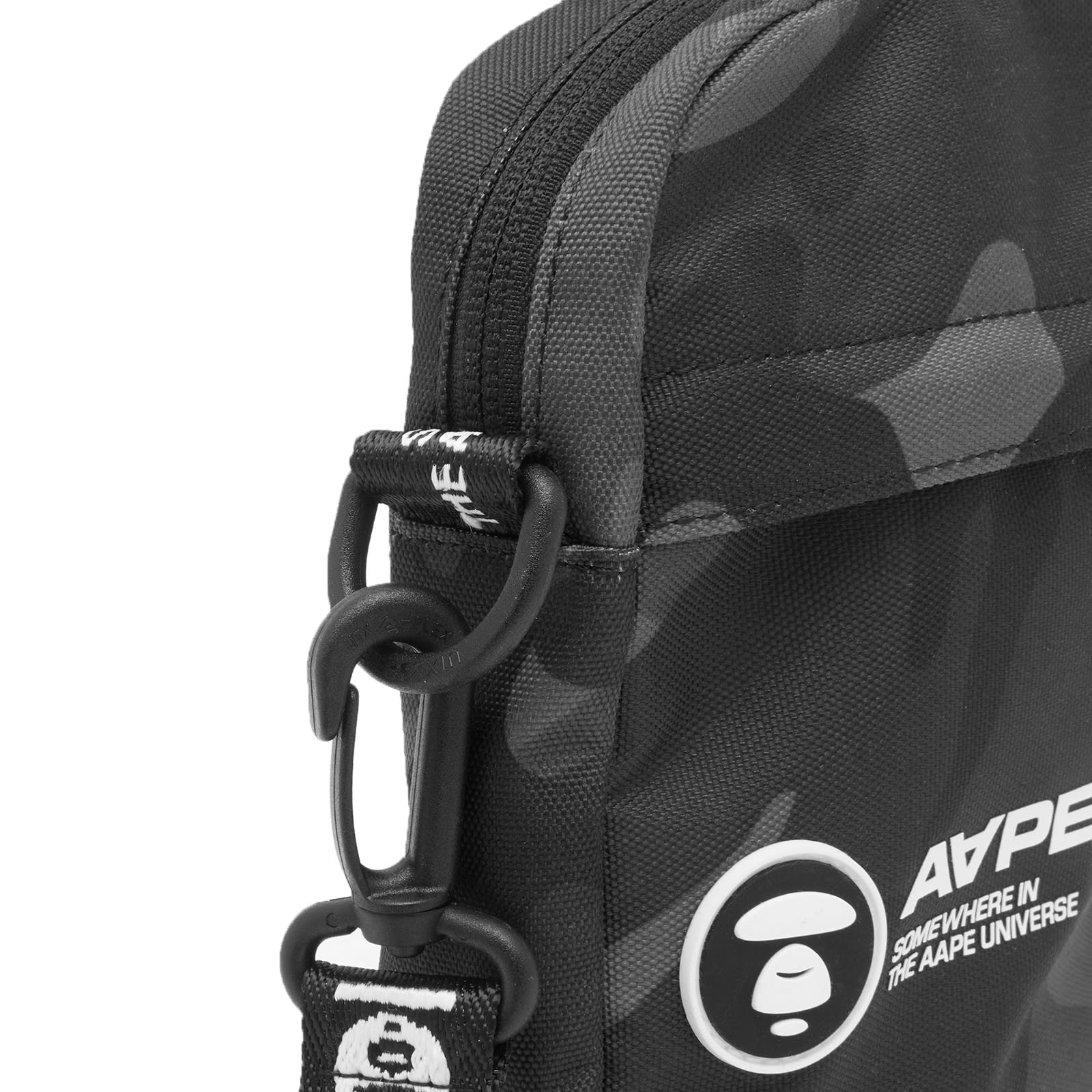 A Bathing Ape AAPE Nylon Small Messenger Bag Black 