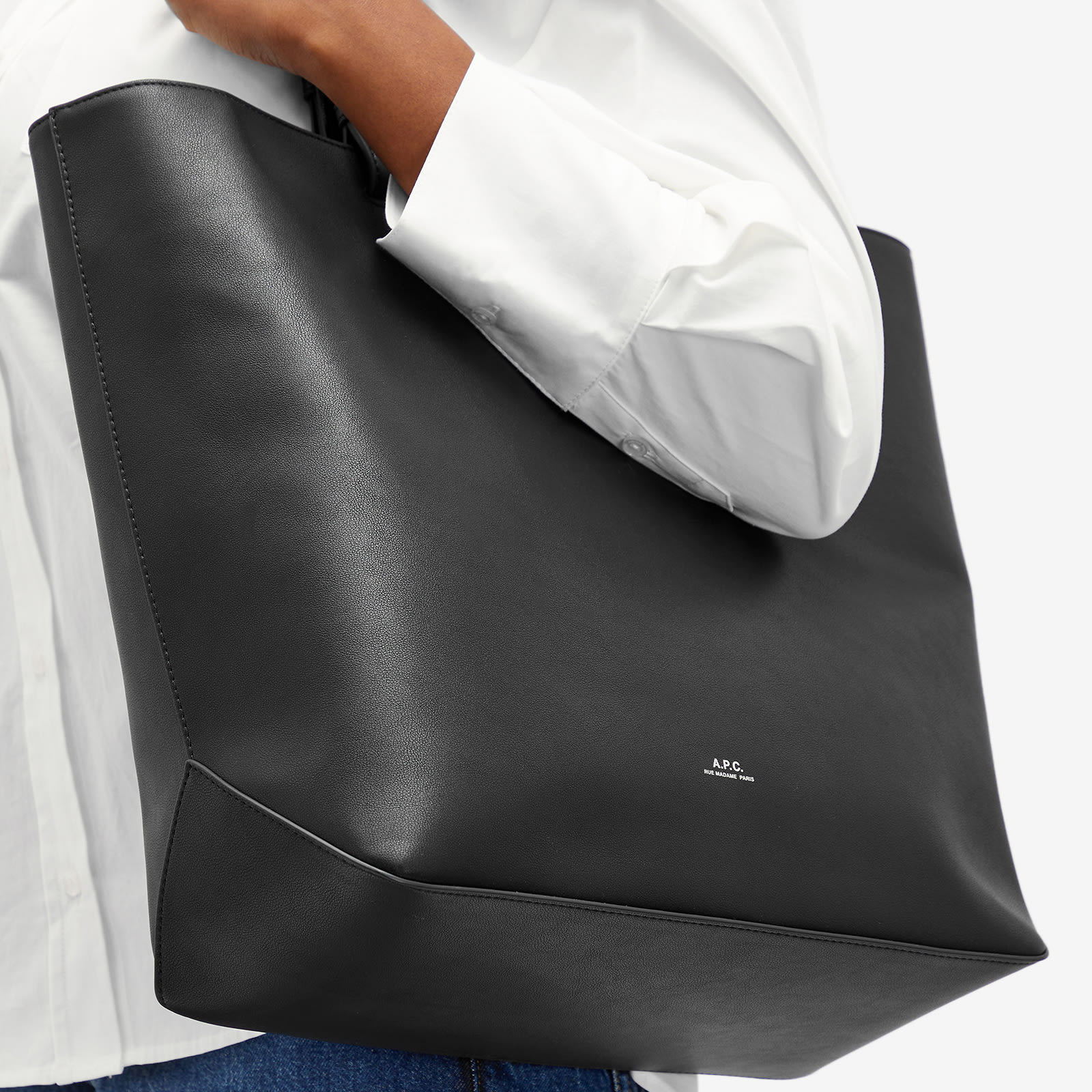 Bag A.P.C. Nino Small Shopper Tote Black Universal | PUAAT-H61863