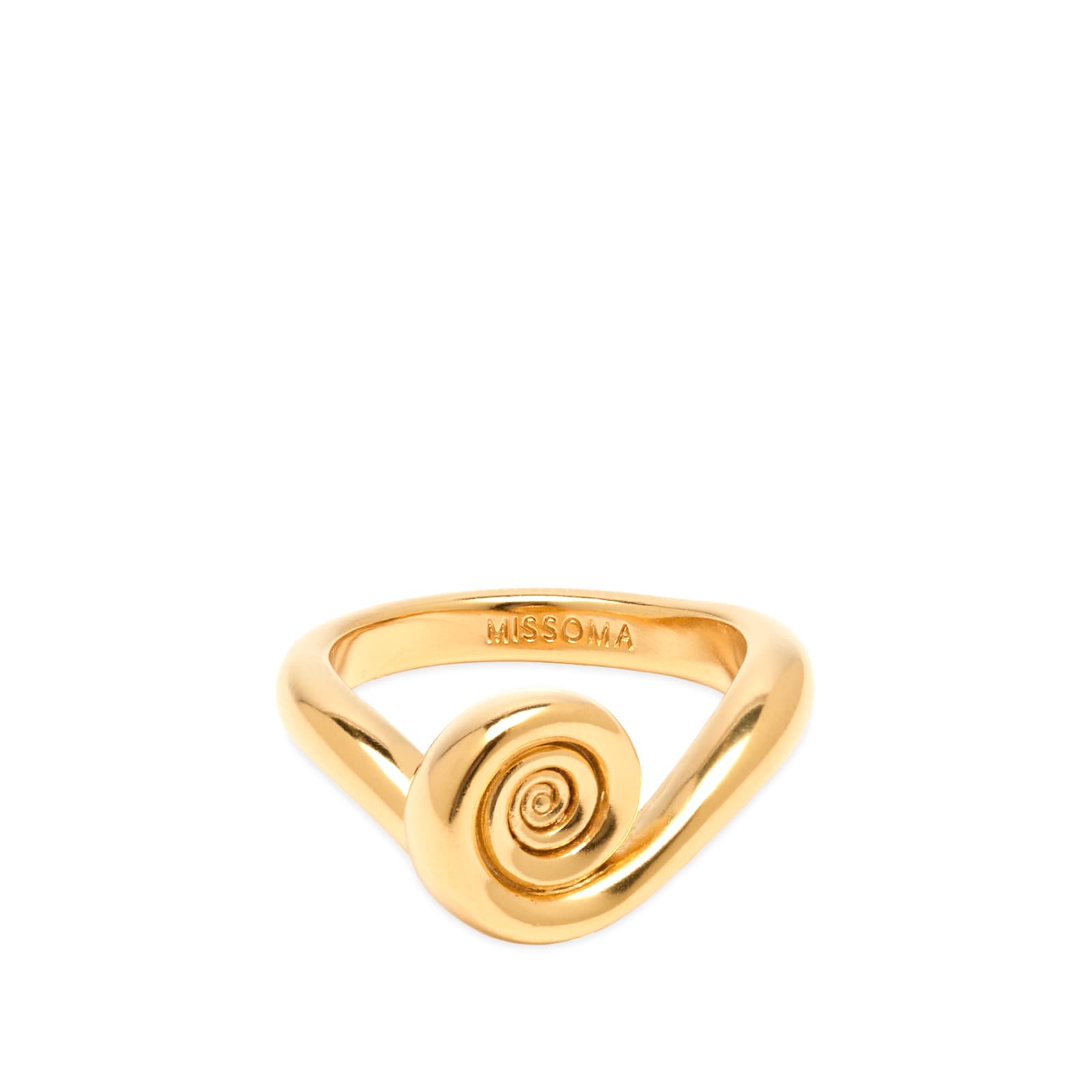 Missoma Women's Gold Spiral Stacking Ring